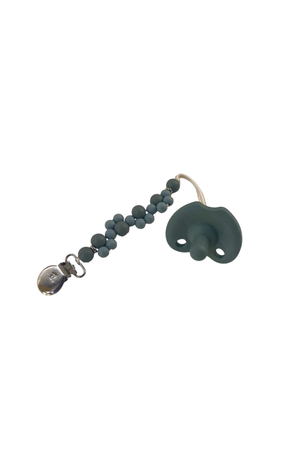 Piper Pacifier Clip & Silicone Round Soother