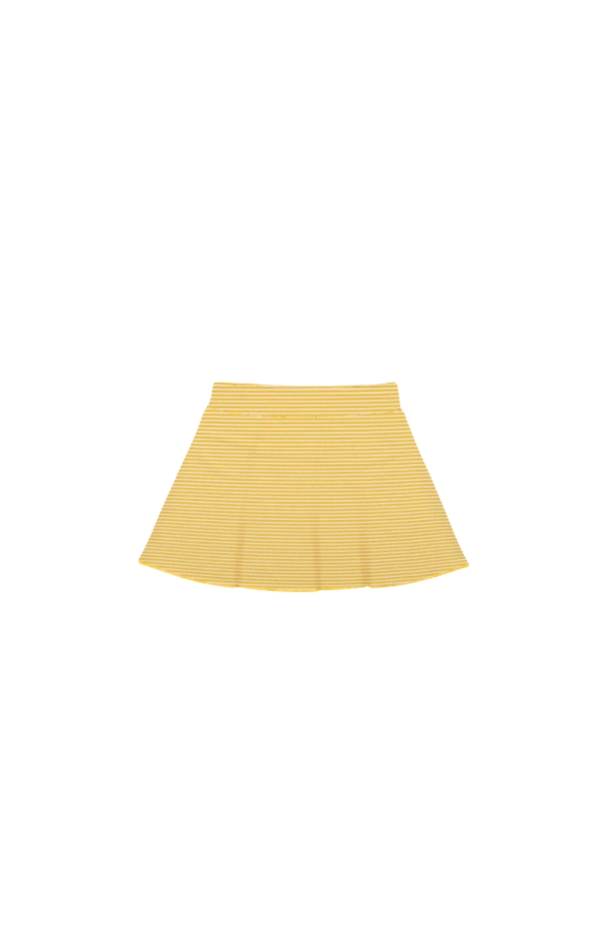 Stripe Wide frill Swimsuit w Skirt