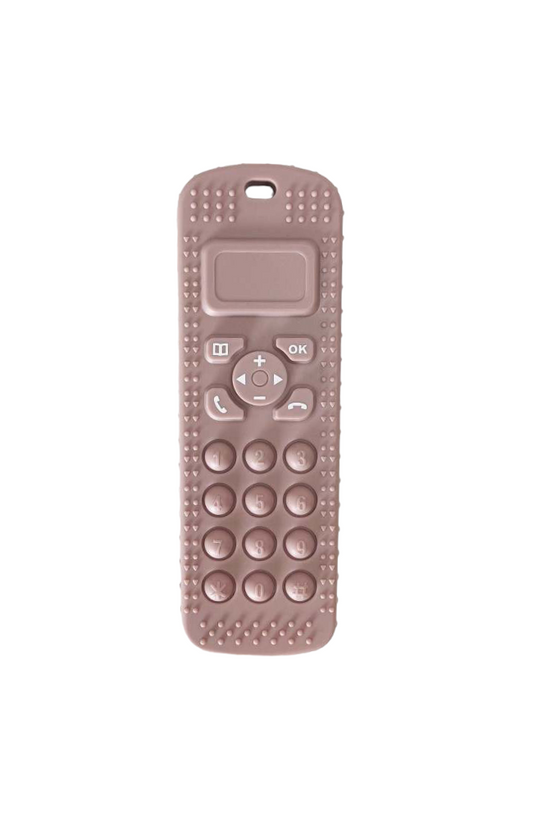 Telephone Teether in Mauve