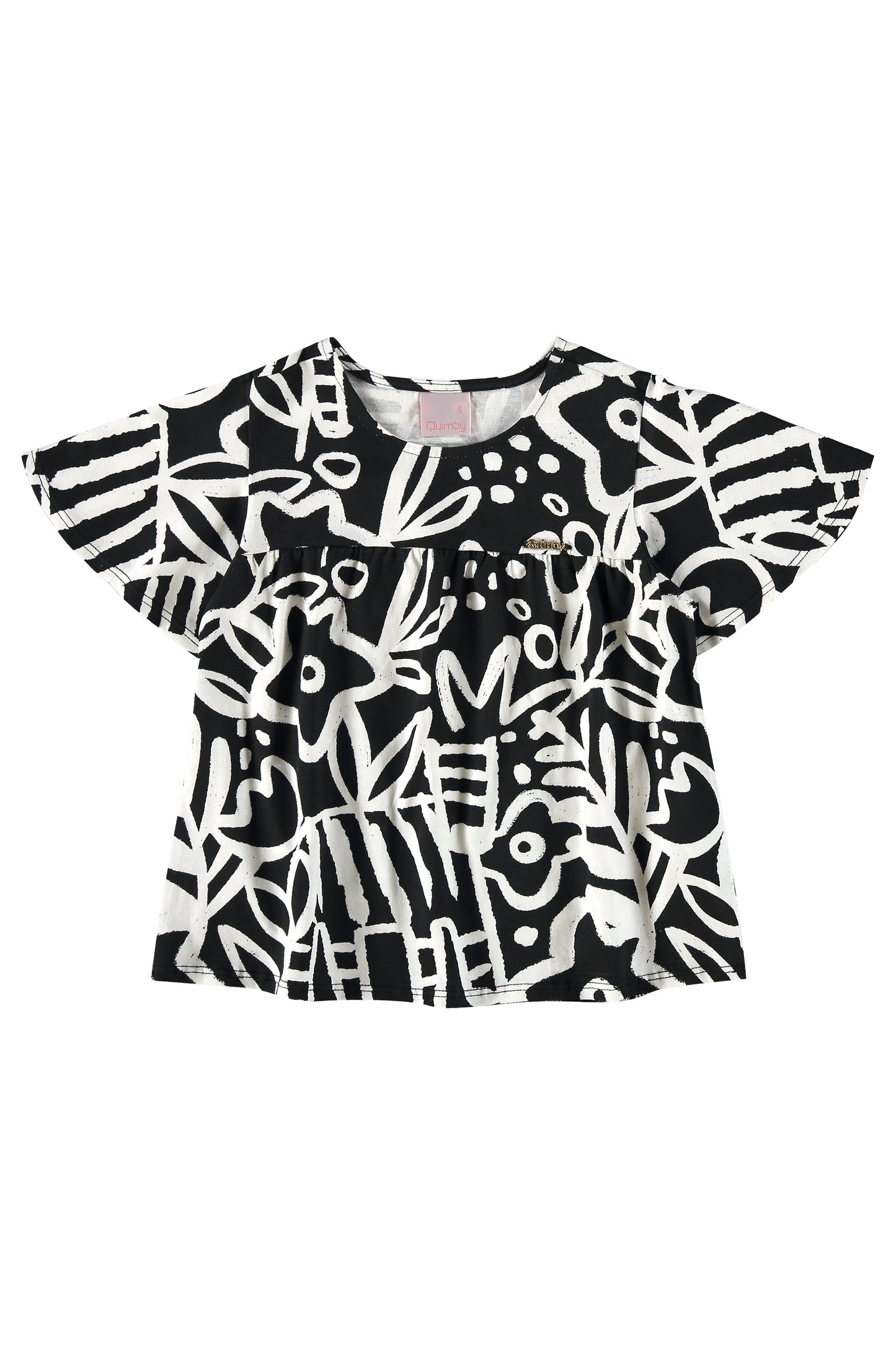 Arty Blouse & Sweat Shorts