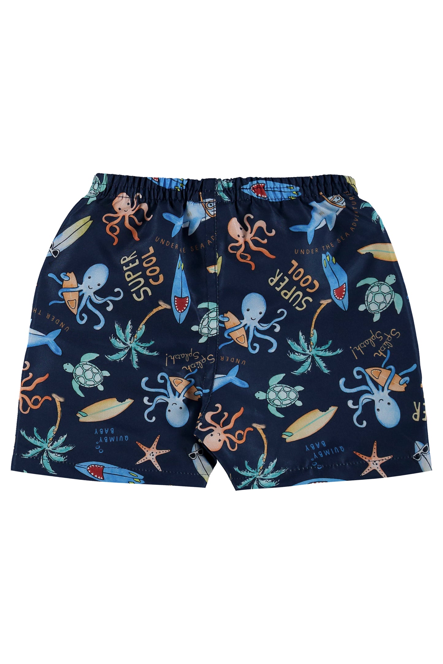 Blue Ready to Explore The Sea Tee & Bermuda Shorts
