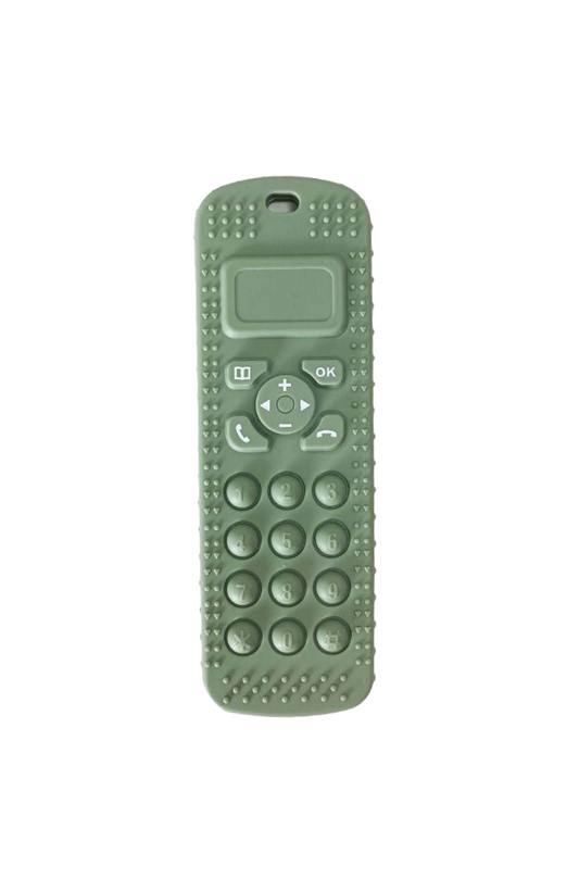 Telephone Teether in Sage