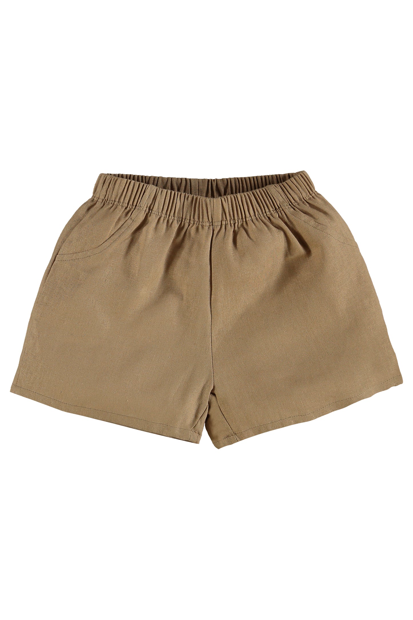 Lime Blouse & Linen Shorts