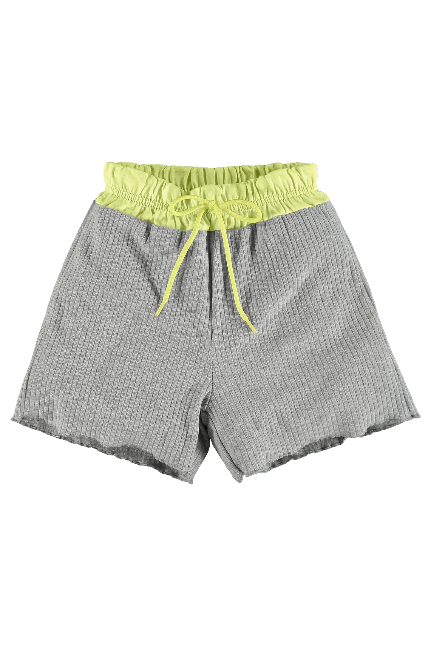 Lime Tee & Ribbed Shorts