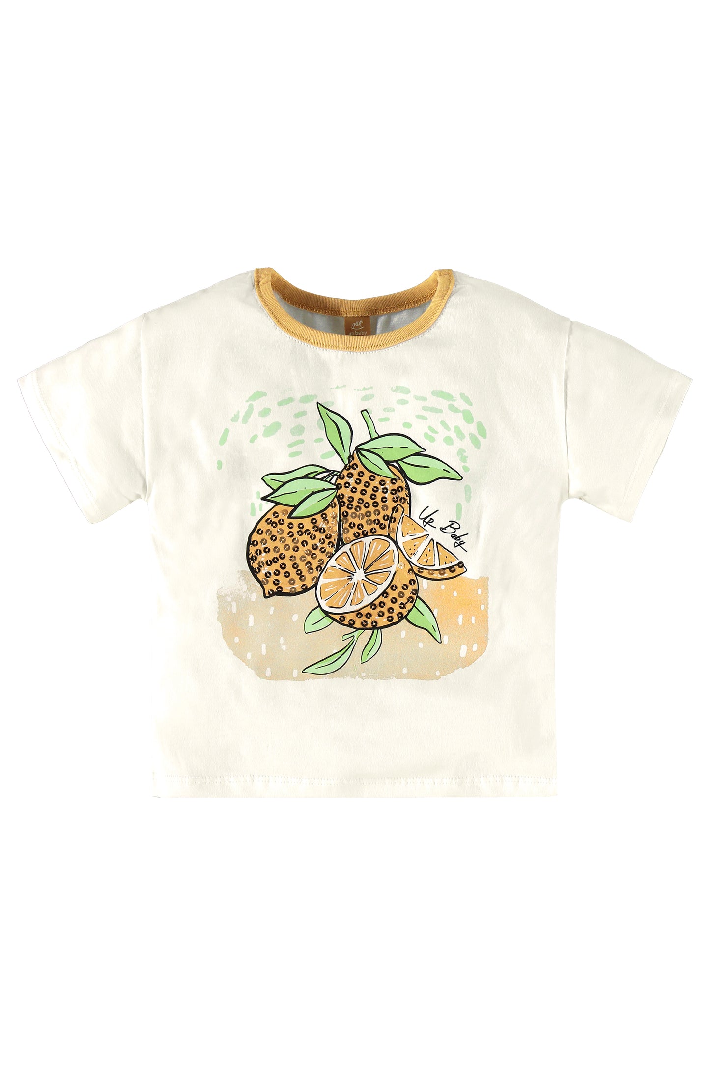Lemon Tee & Ribbed Shorts