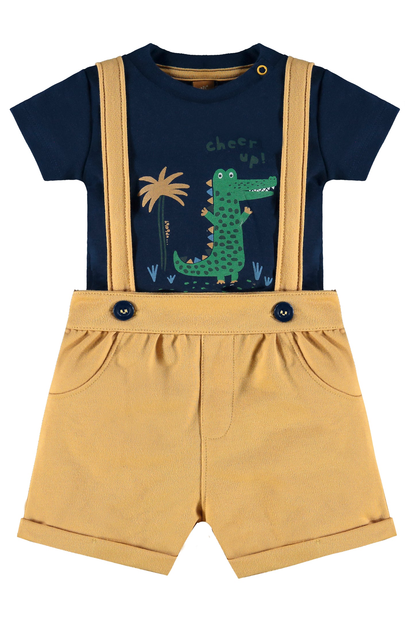 Cheer Up Crocodile Set in Beige