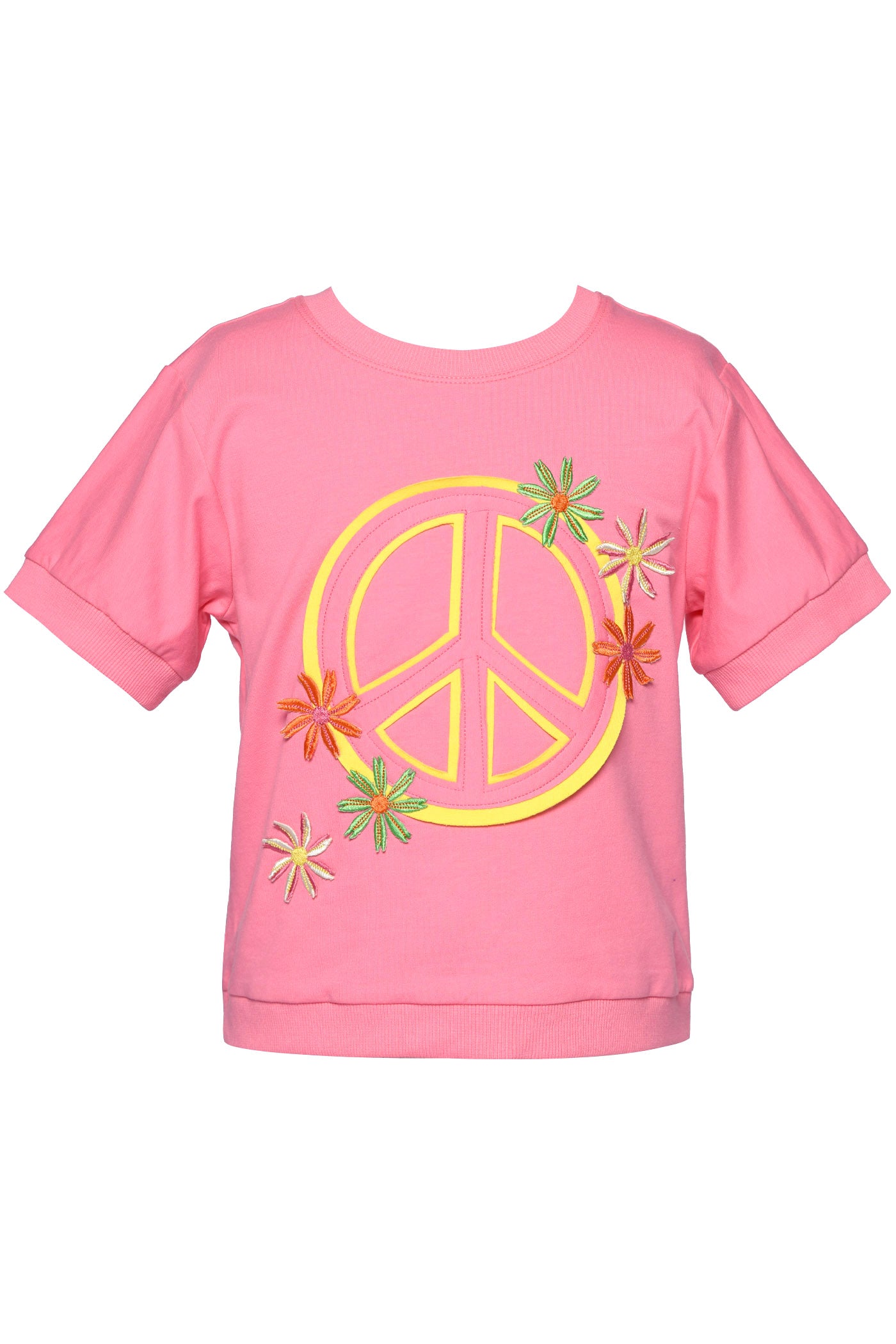 Peace Sign Top & Tassel Shorts