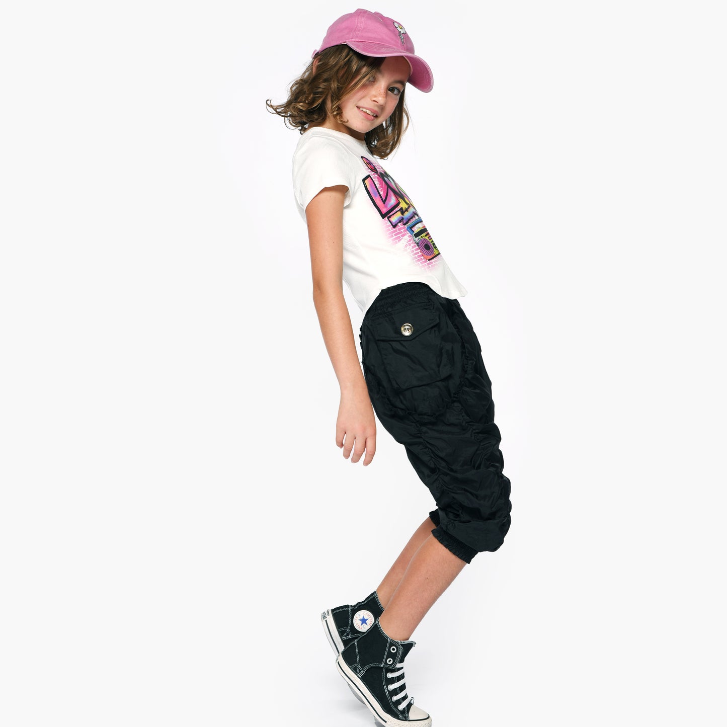 Graphic Top & Cargo Pants
