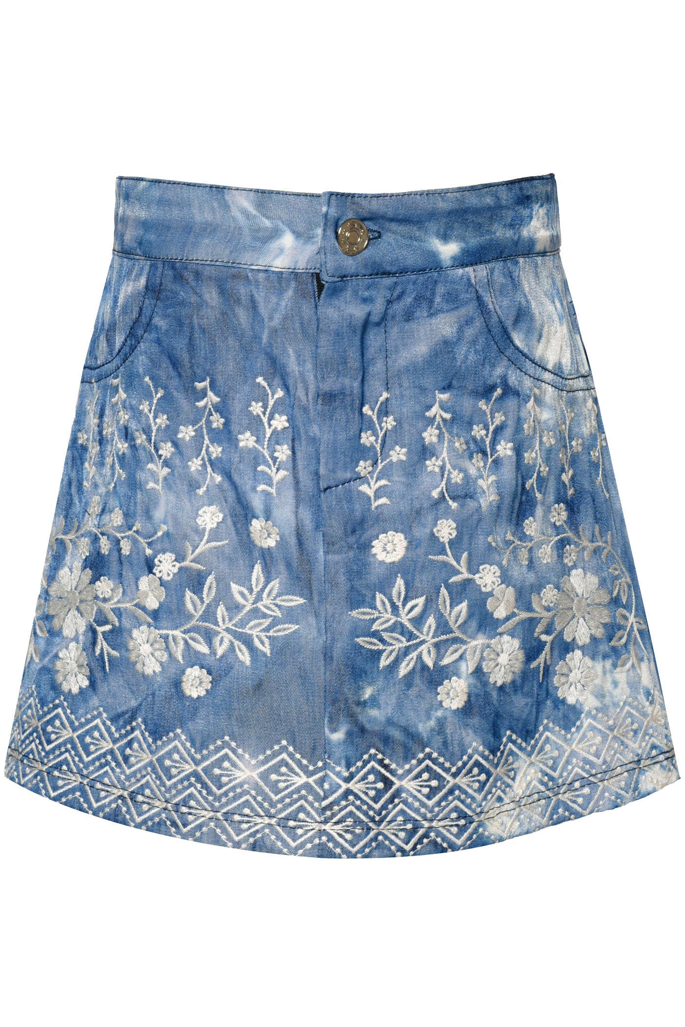 Embroidered Top & Matching Skirt