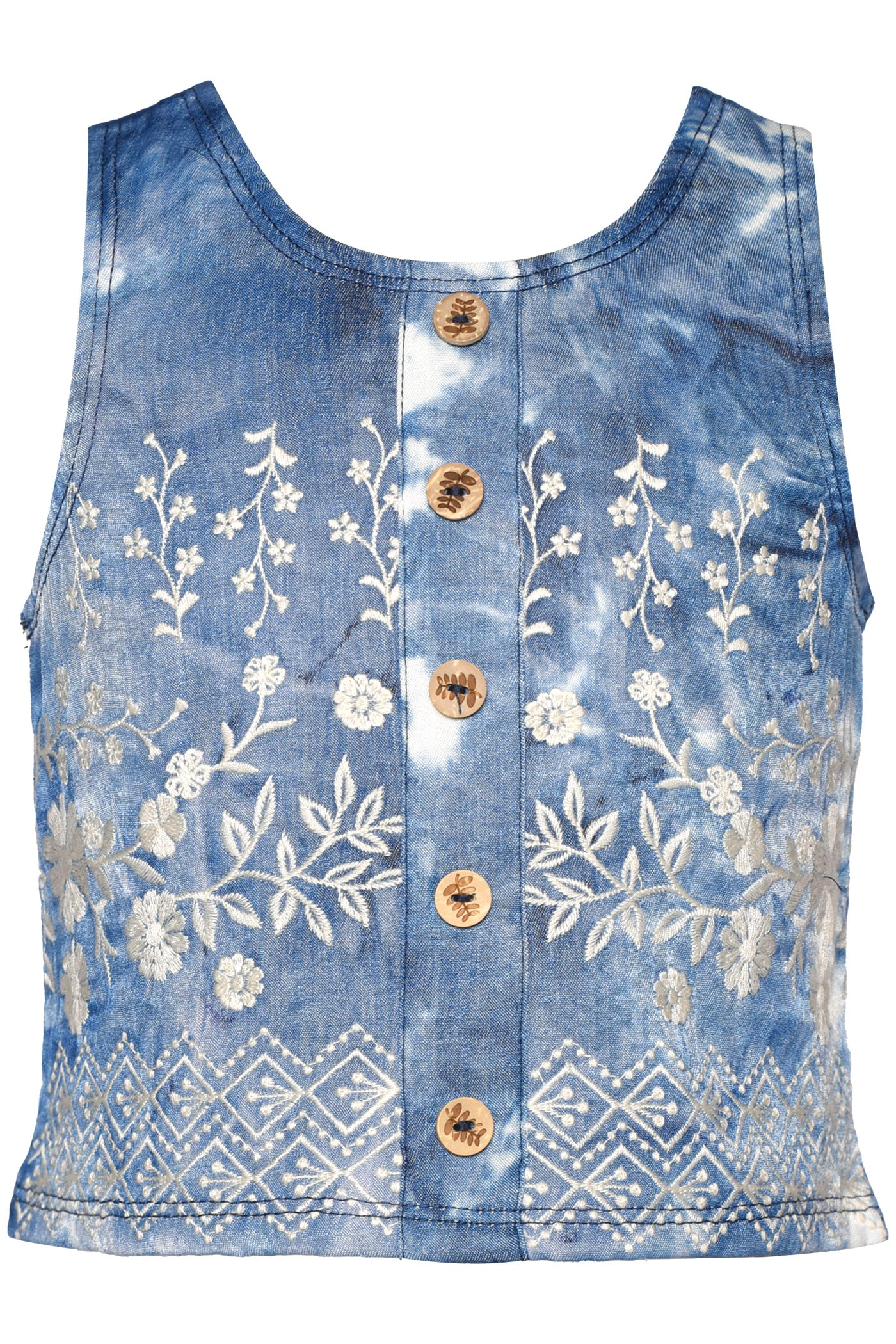 Embroidered Top & Matching Skirt