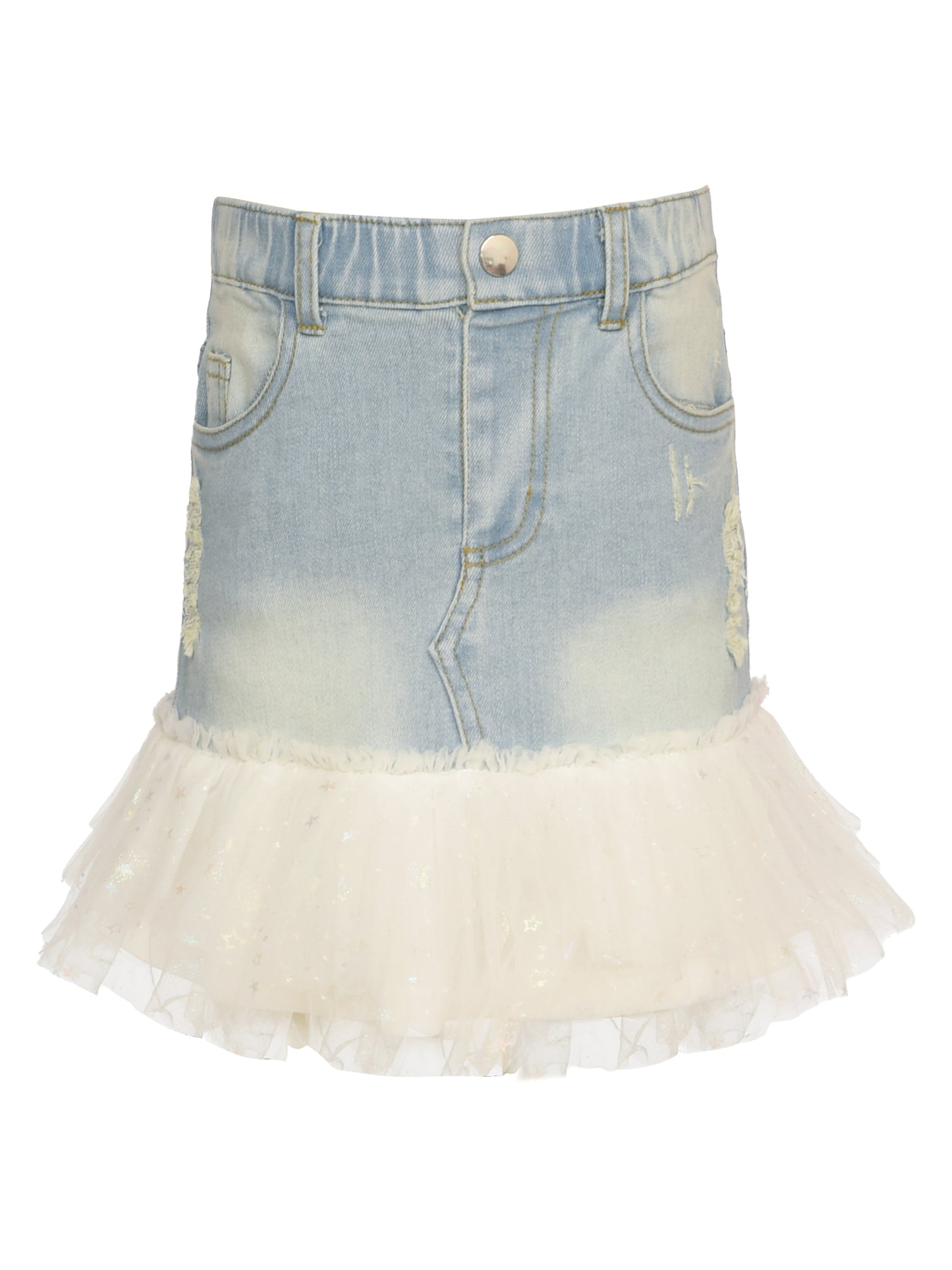 Fireworks Top and Denim Tutu Skirt