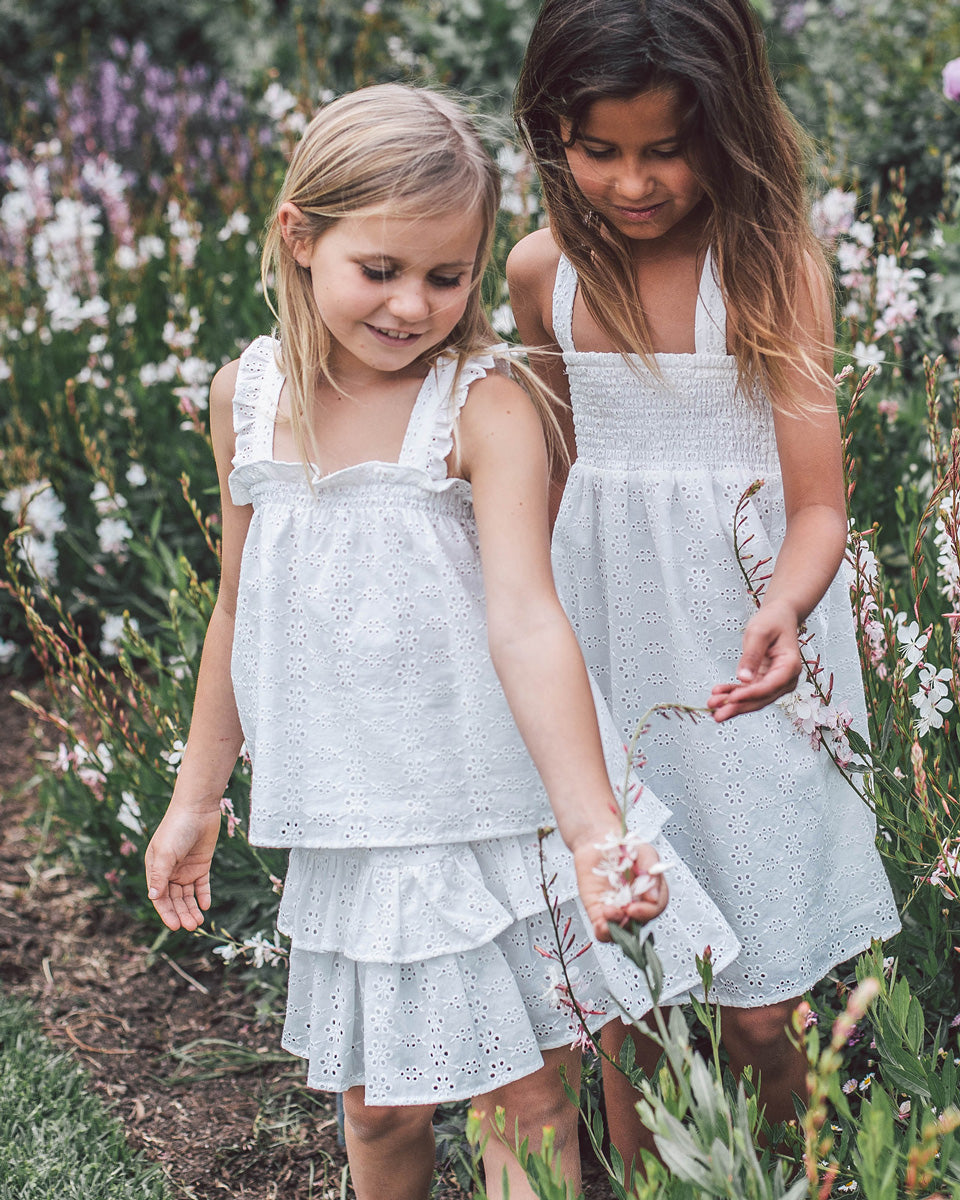 Bloom Eyelet Top & Skirt