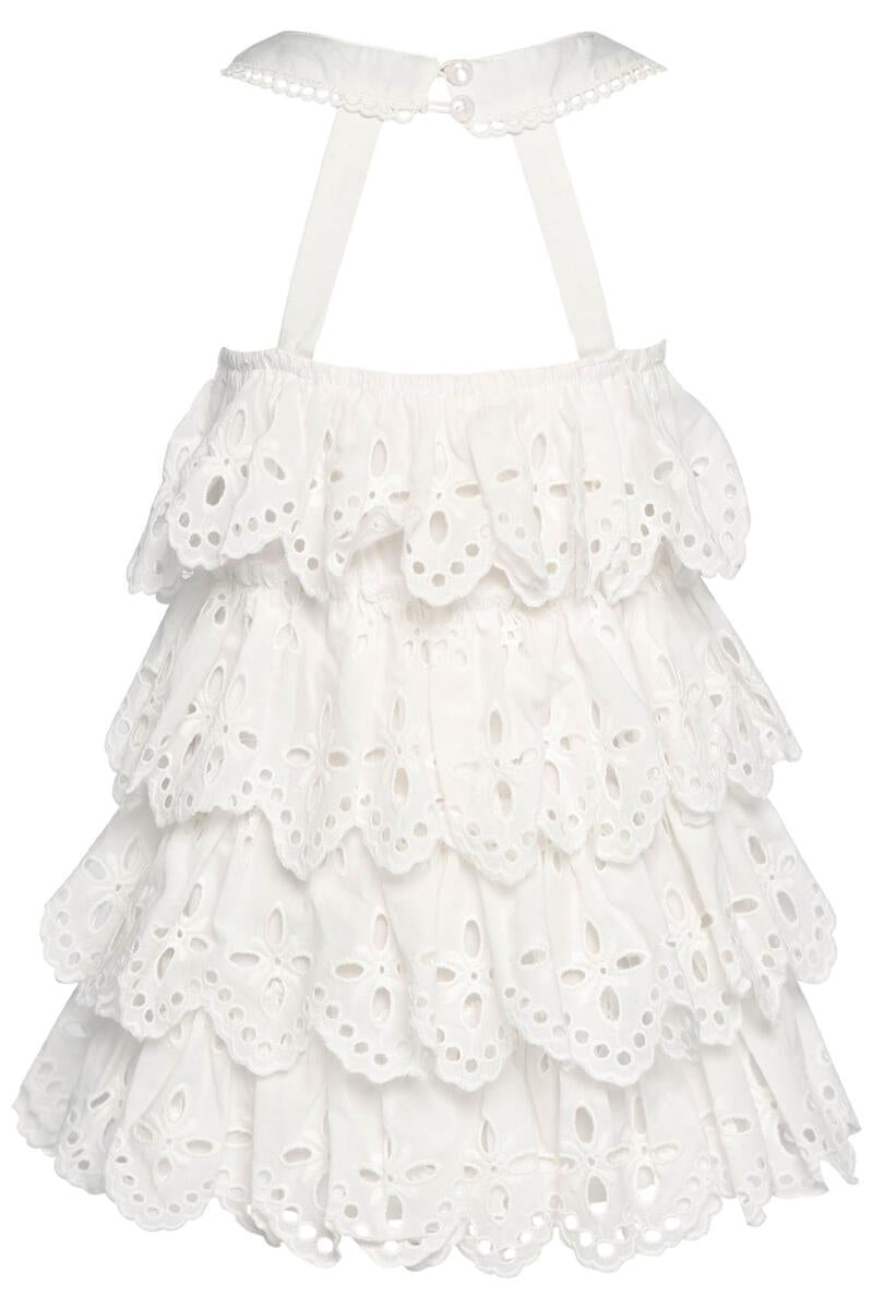 Eyelet Tiered Dress