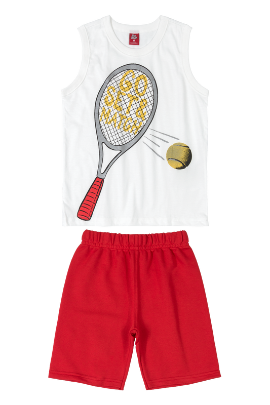 Tennis Racket Tank & Shorts