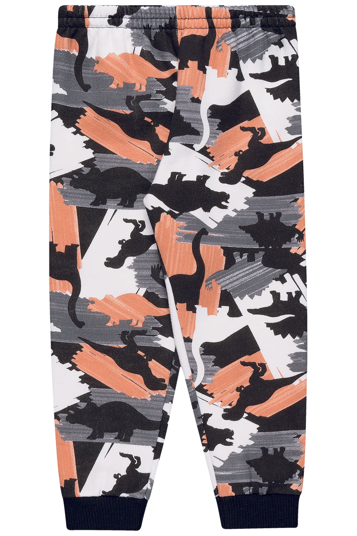 Dino Party Jacket and Camo Joggers in Orange