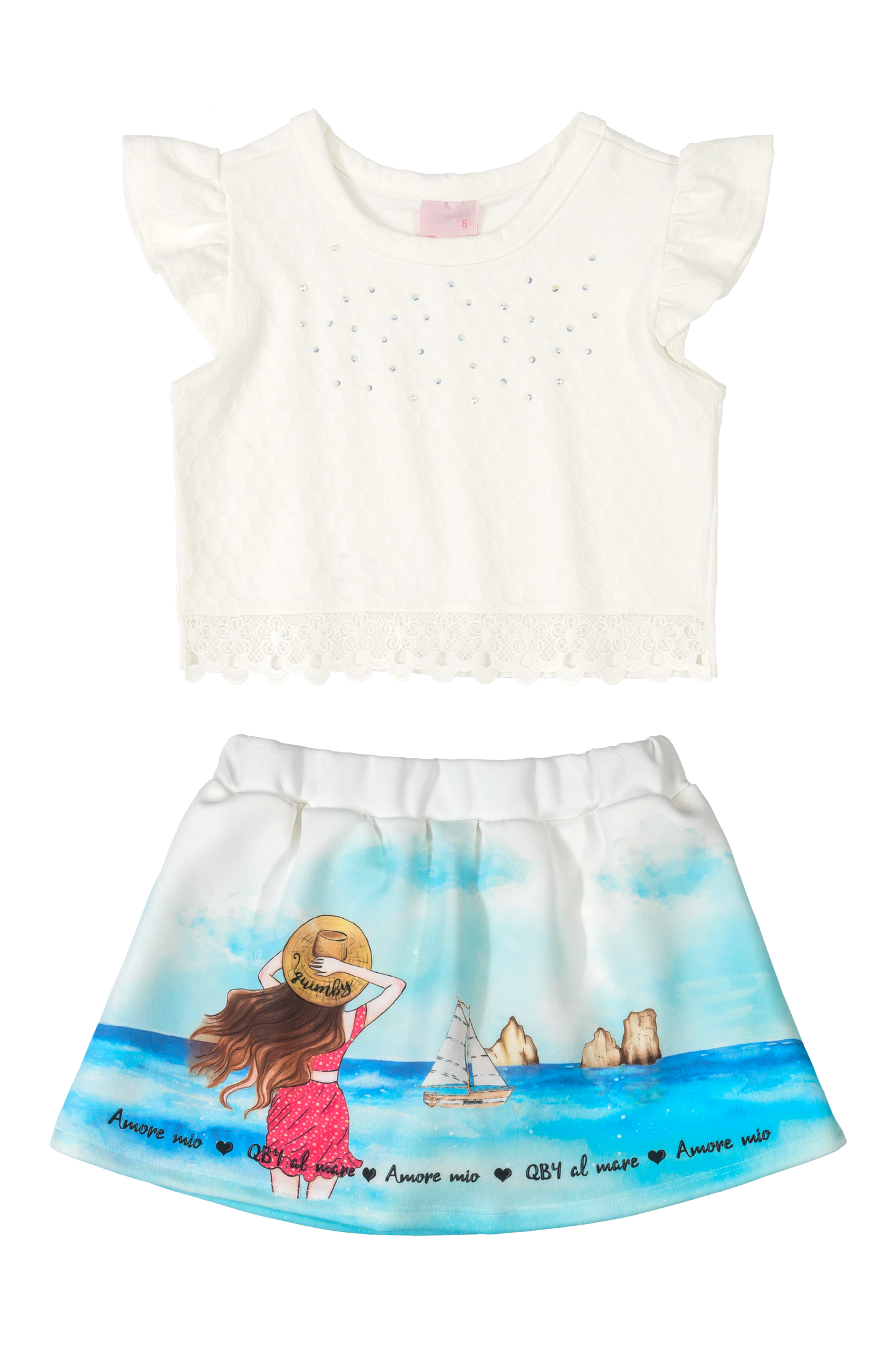 Lace Top & Amore Mio Skirt