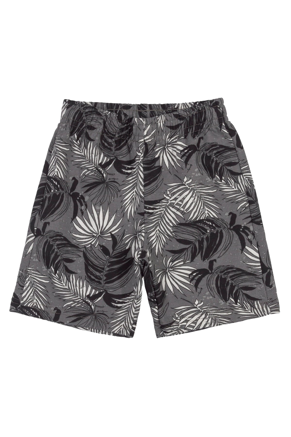 Legend T-Shirt & Leafy Shorts in Grey