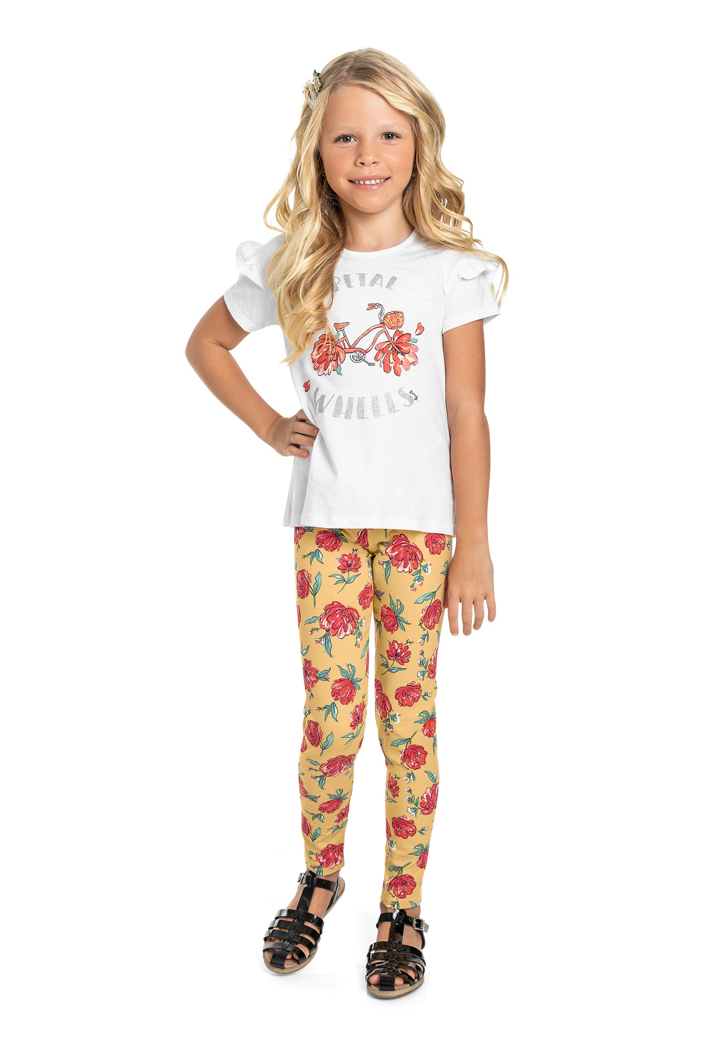 Petal Top & Floral Leggings