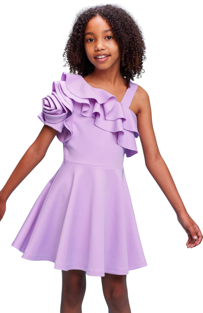 3D Flower Symmetrical Dress