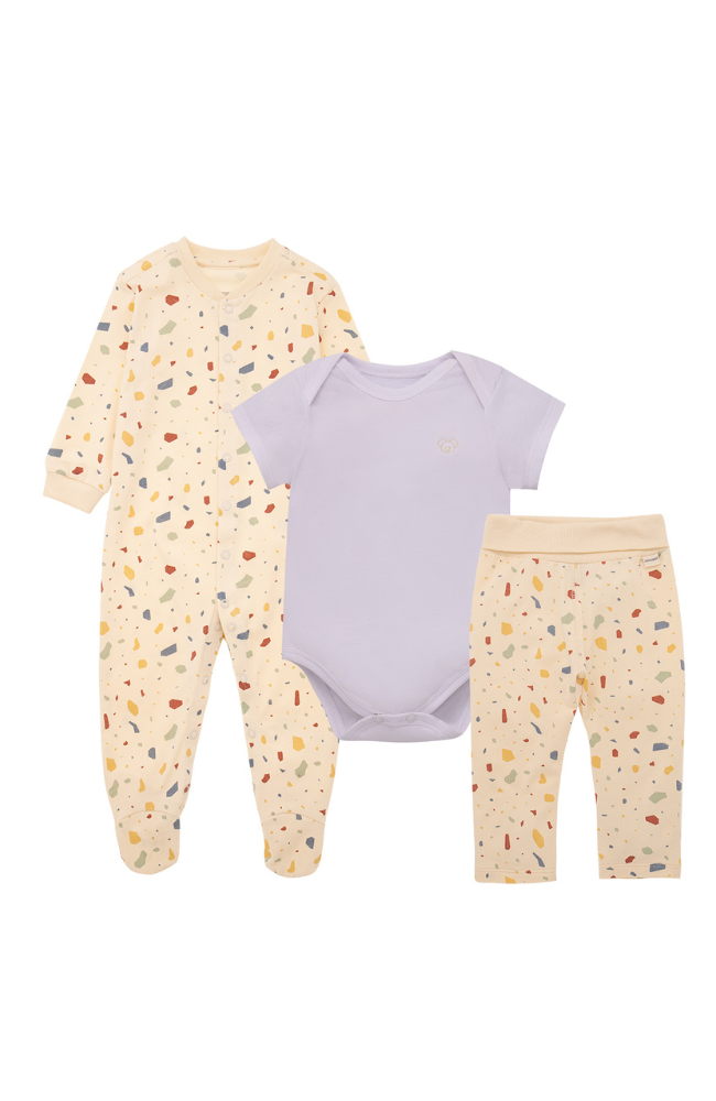 Shapes Footie, Bodysuit & Pants