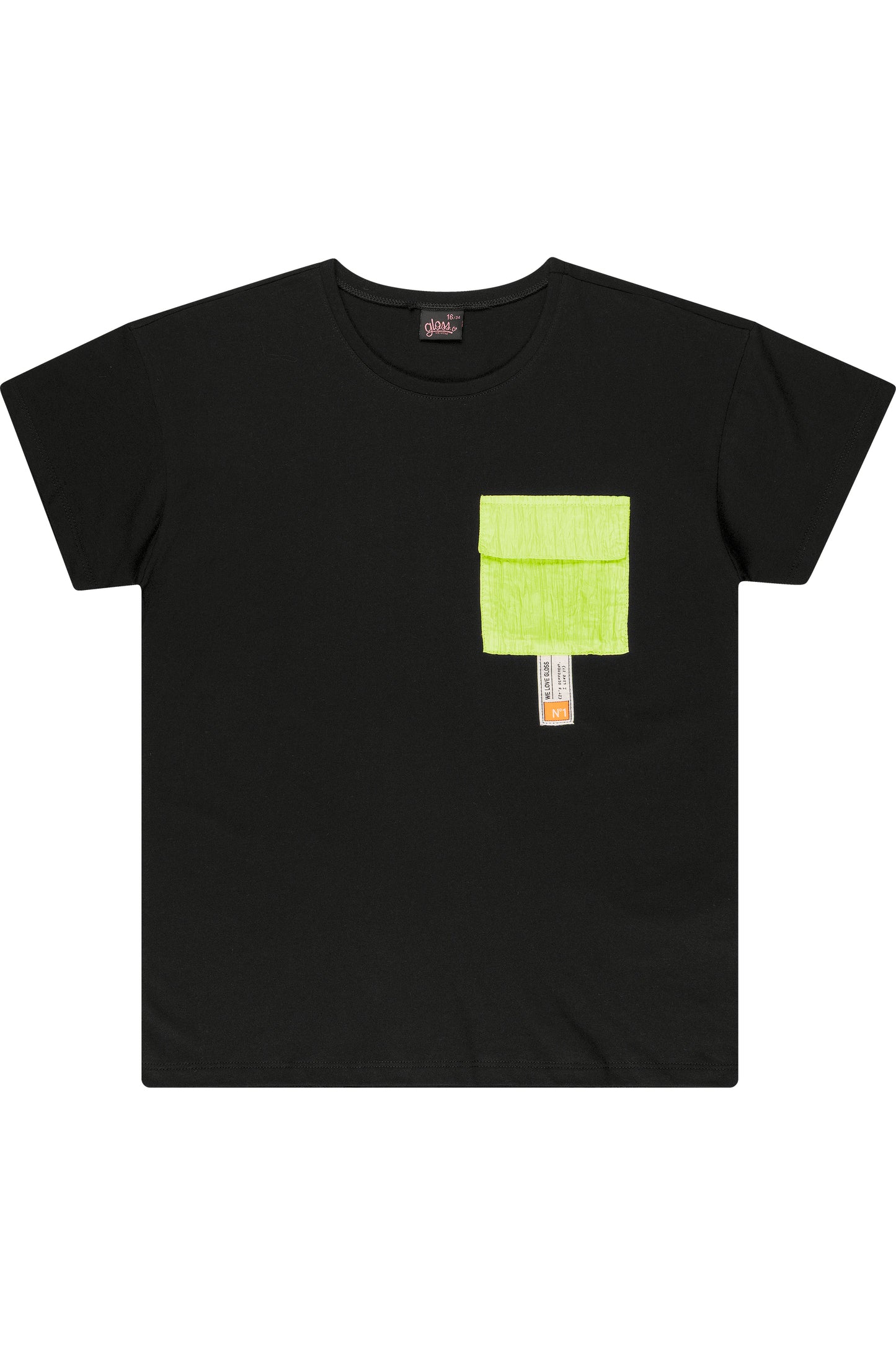 Neon Pocket Tee & Sweat Skirt
