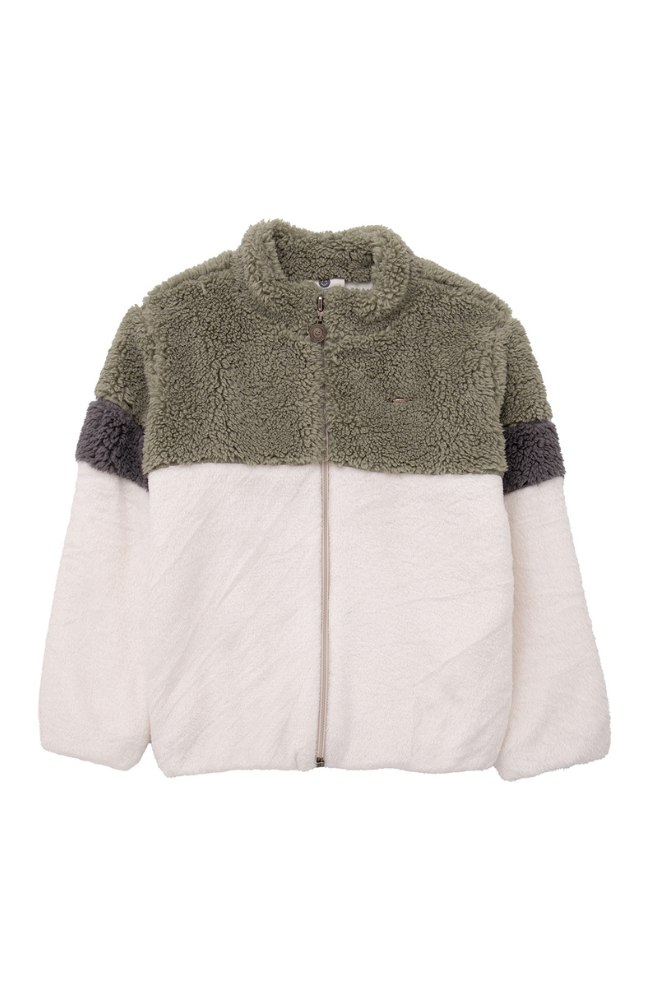 Color Block Sherpa Jacket