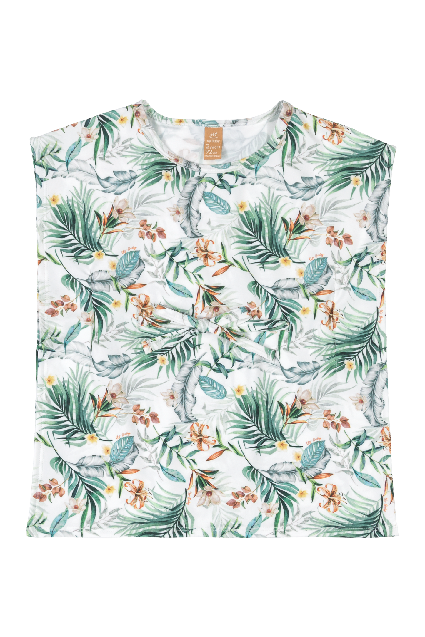 Leafy Swimsuit & Drawstring Cover Up