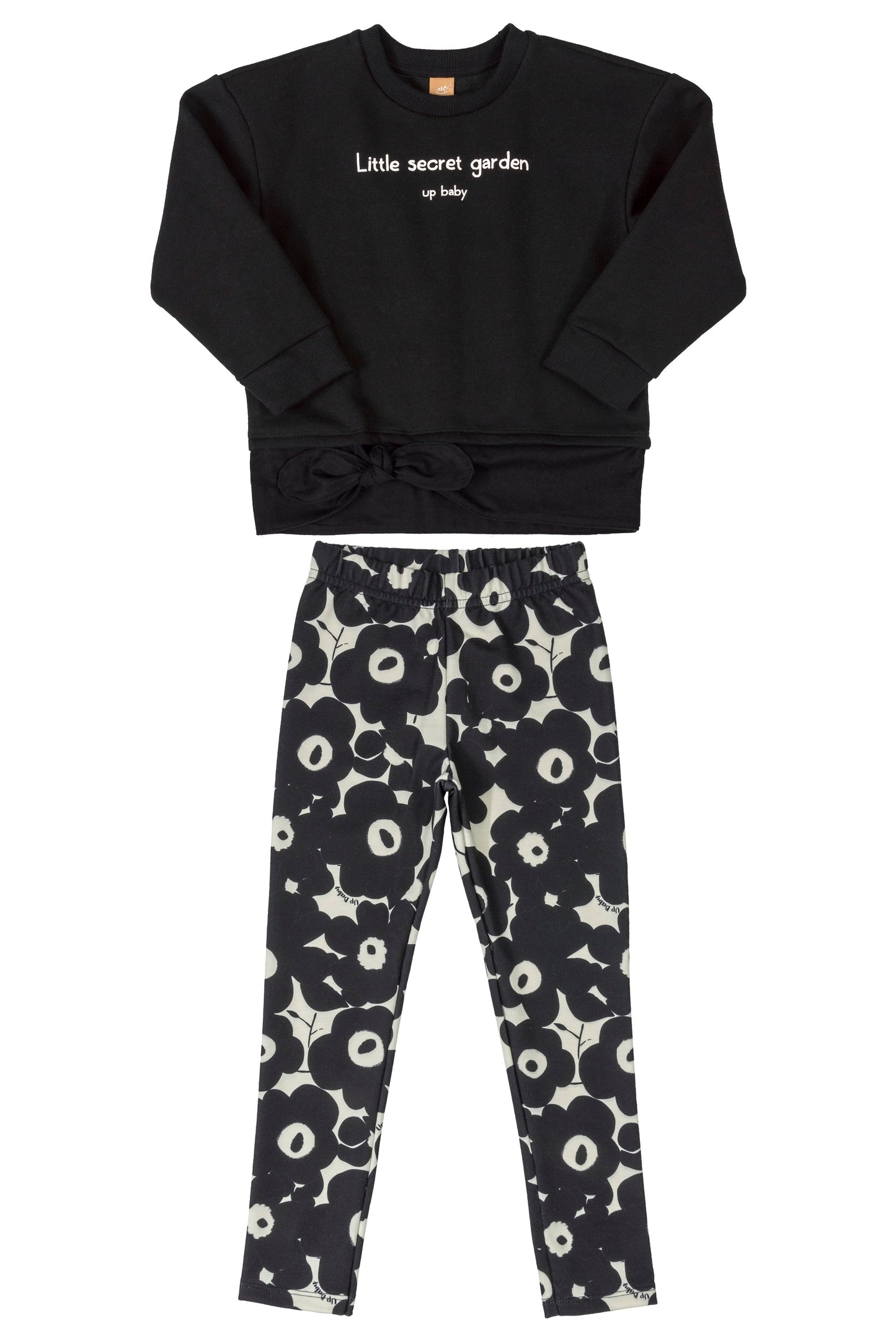 Secret Garden Top & Leggings in Black