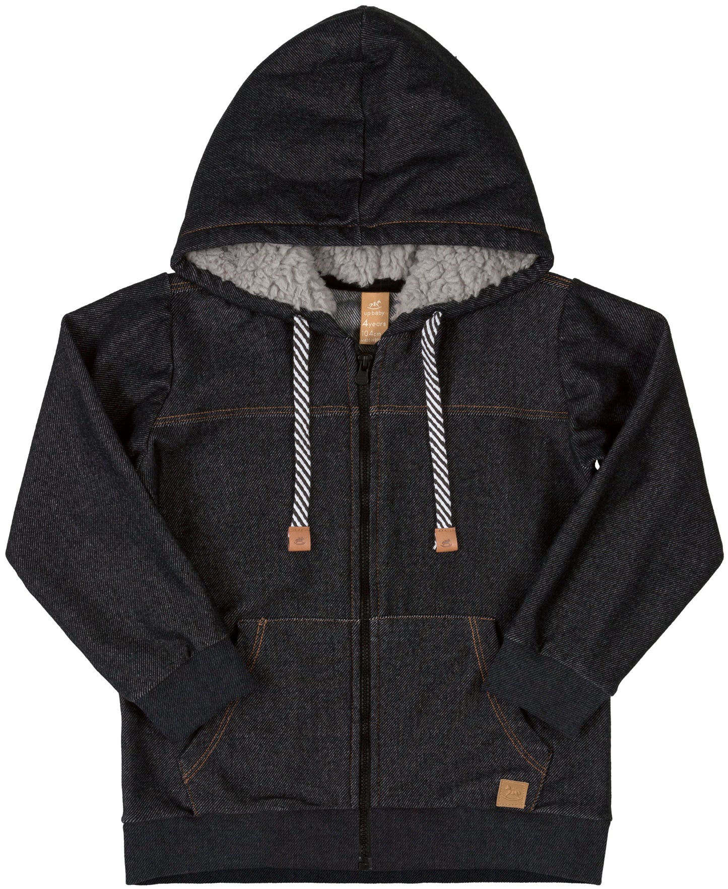 Black Denim Sweat Jacket