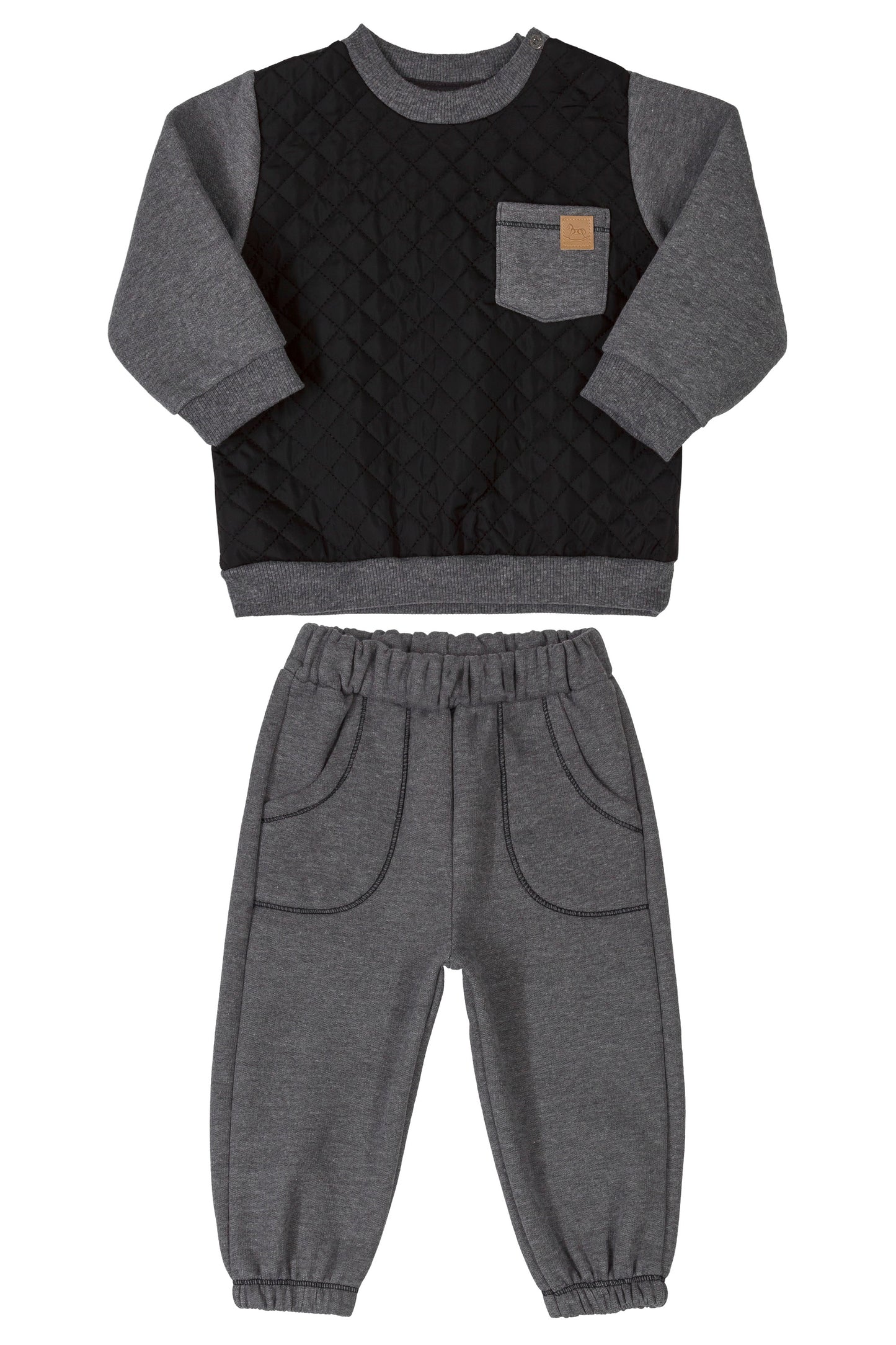 Quilted Sweatshirt & Joggers