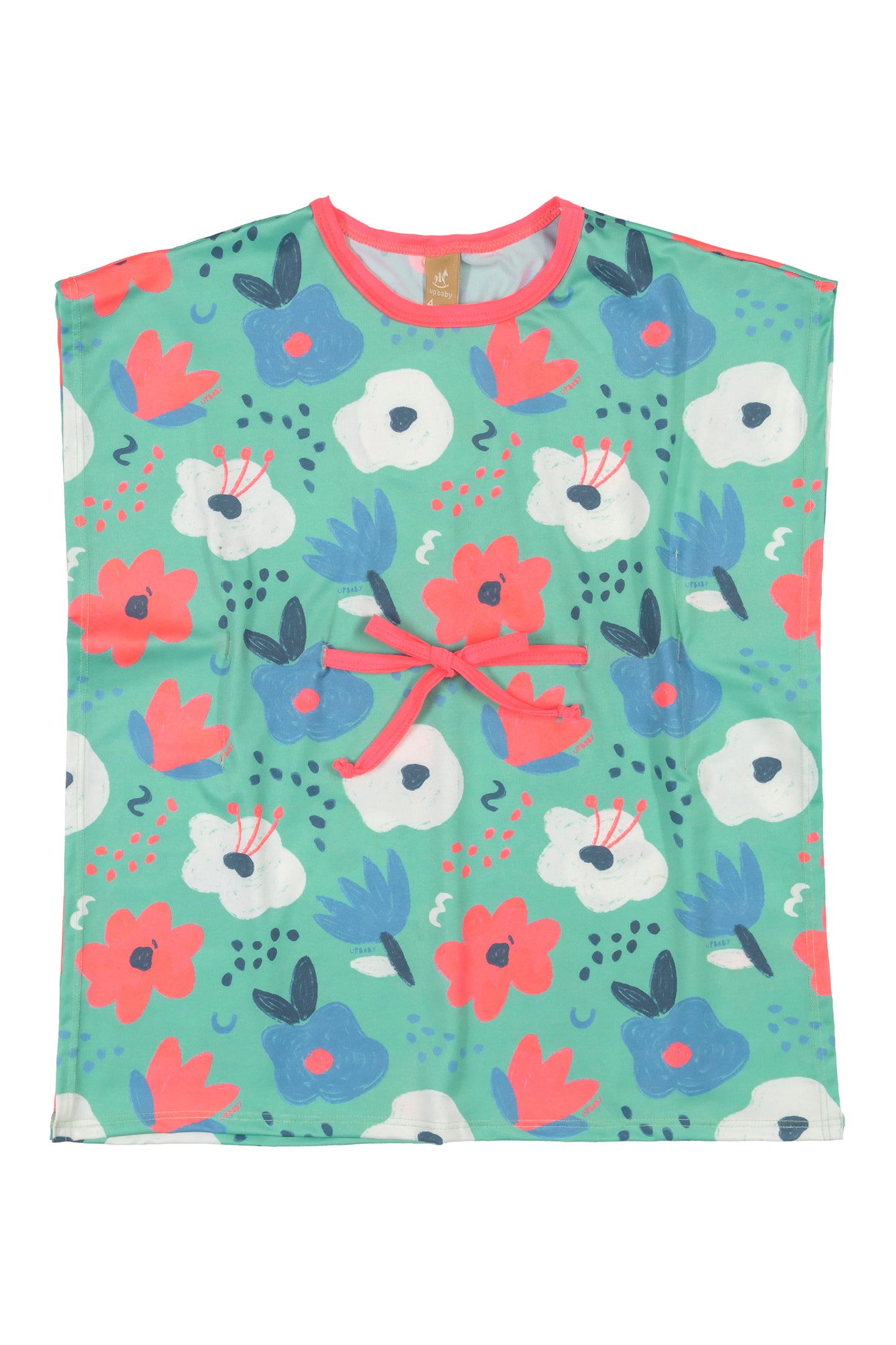 Blue Floral Swimsuit & Coverup