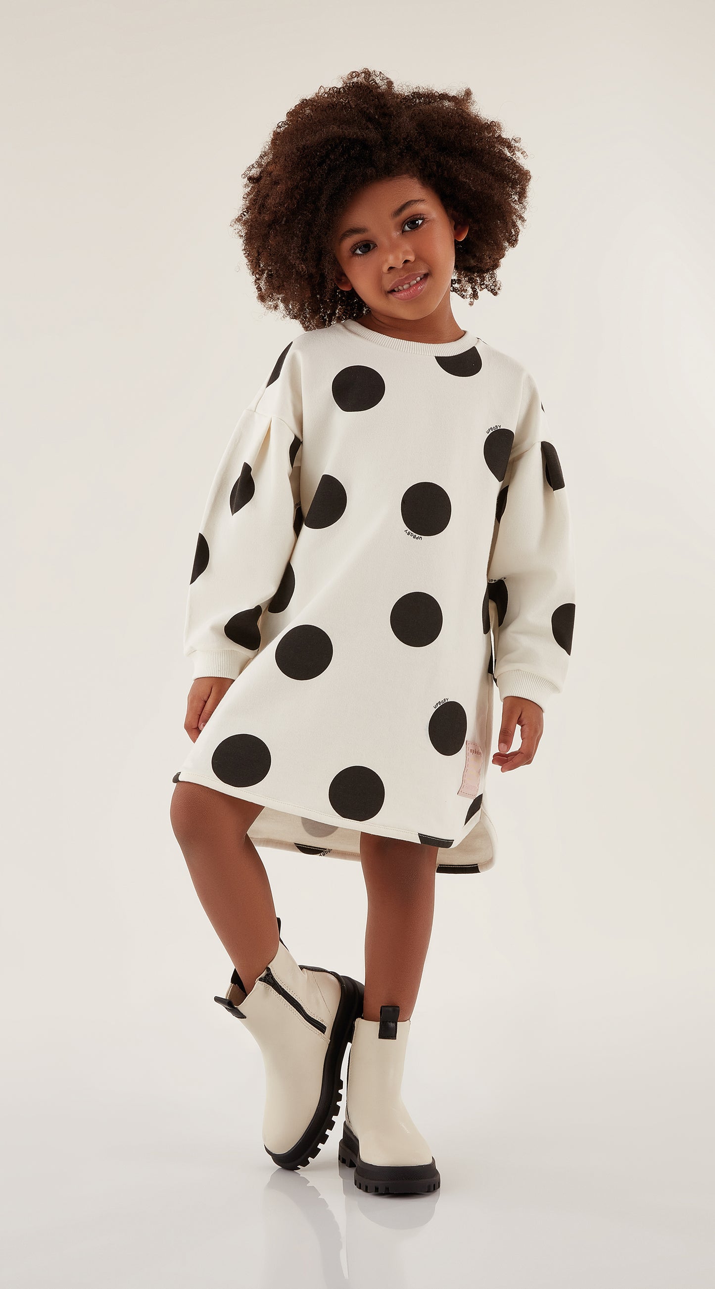 Polka Dot Sweat Dress