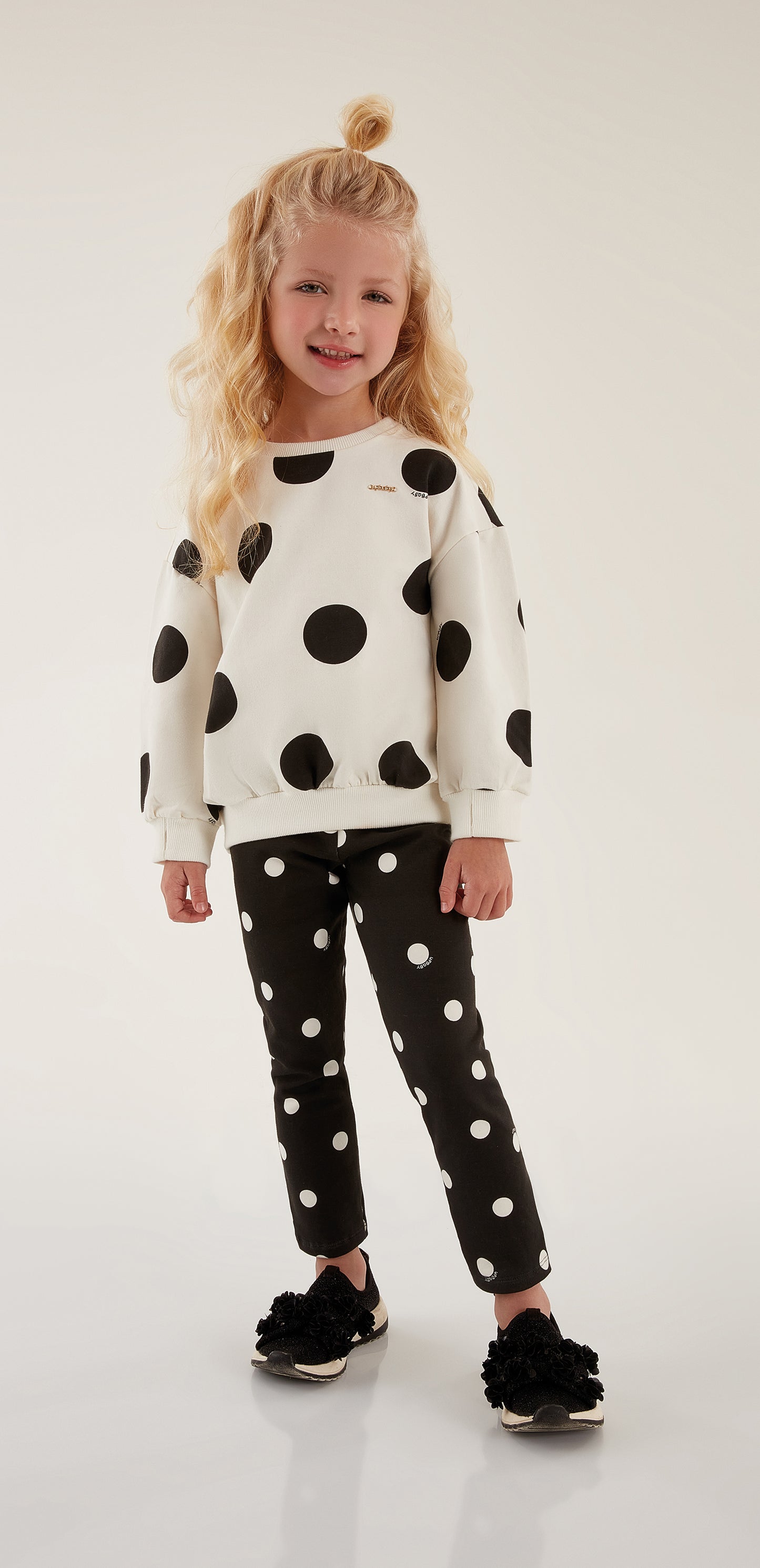 Polka Dot Sweatshirt & Leggings