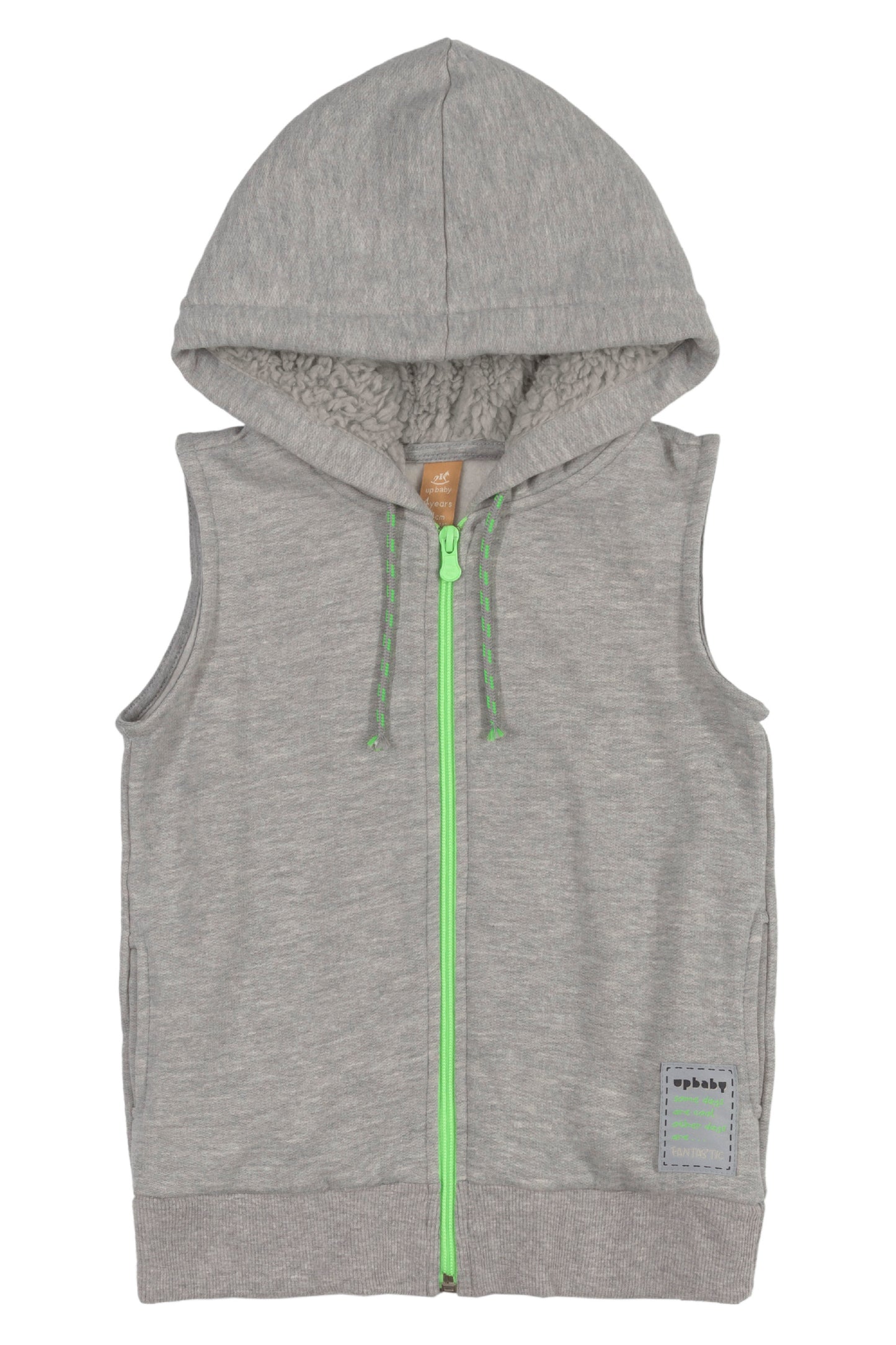 Hooded Vest in Grey