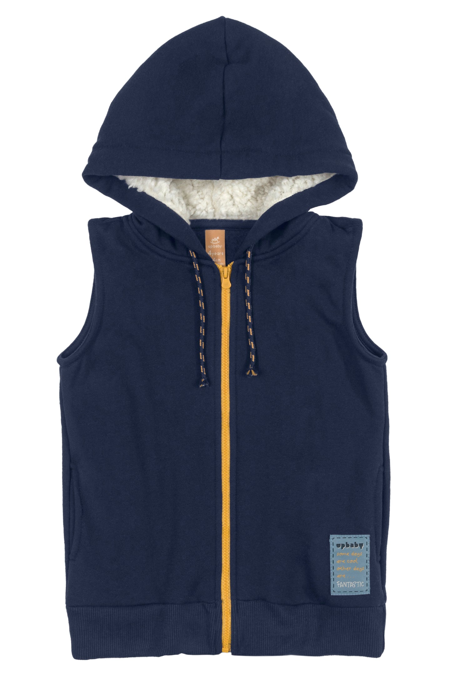 Hooded Vest in Navy