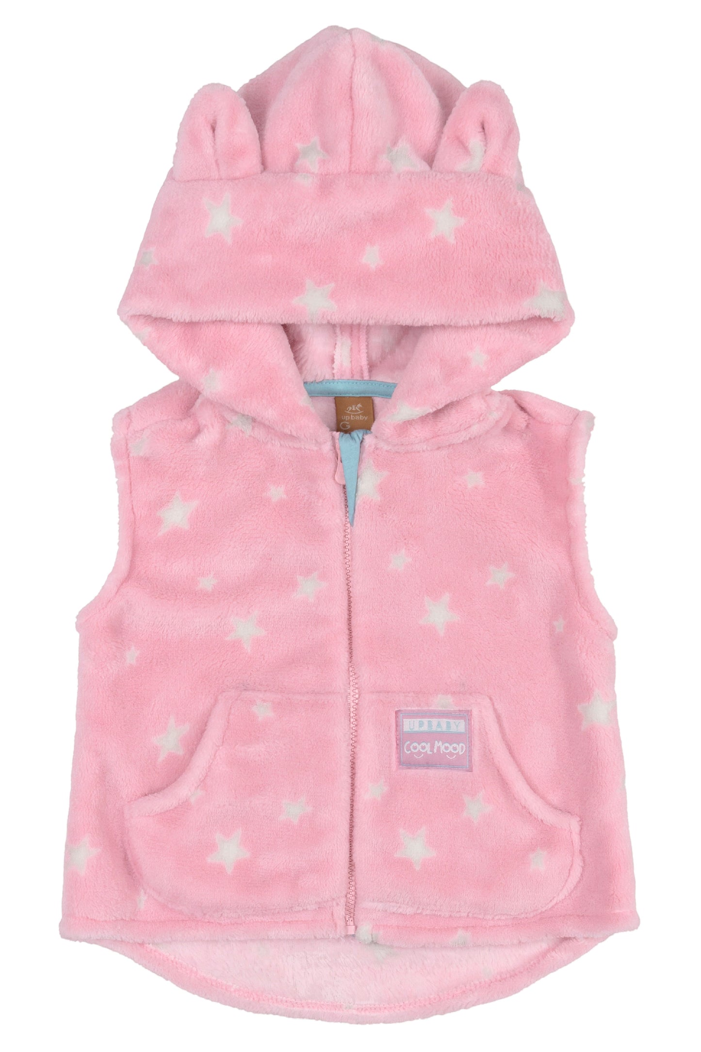 Bear Star Vest in Pink
