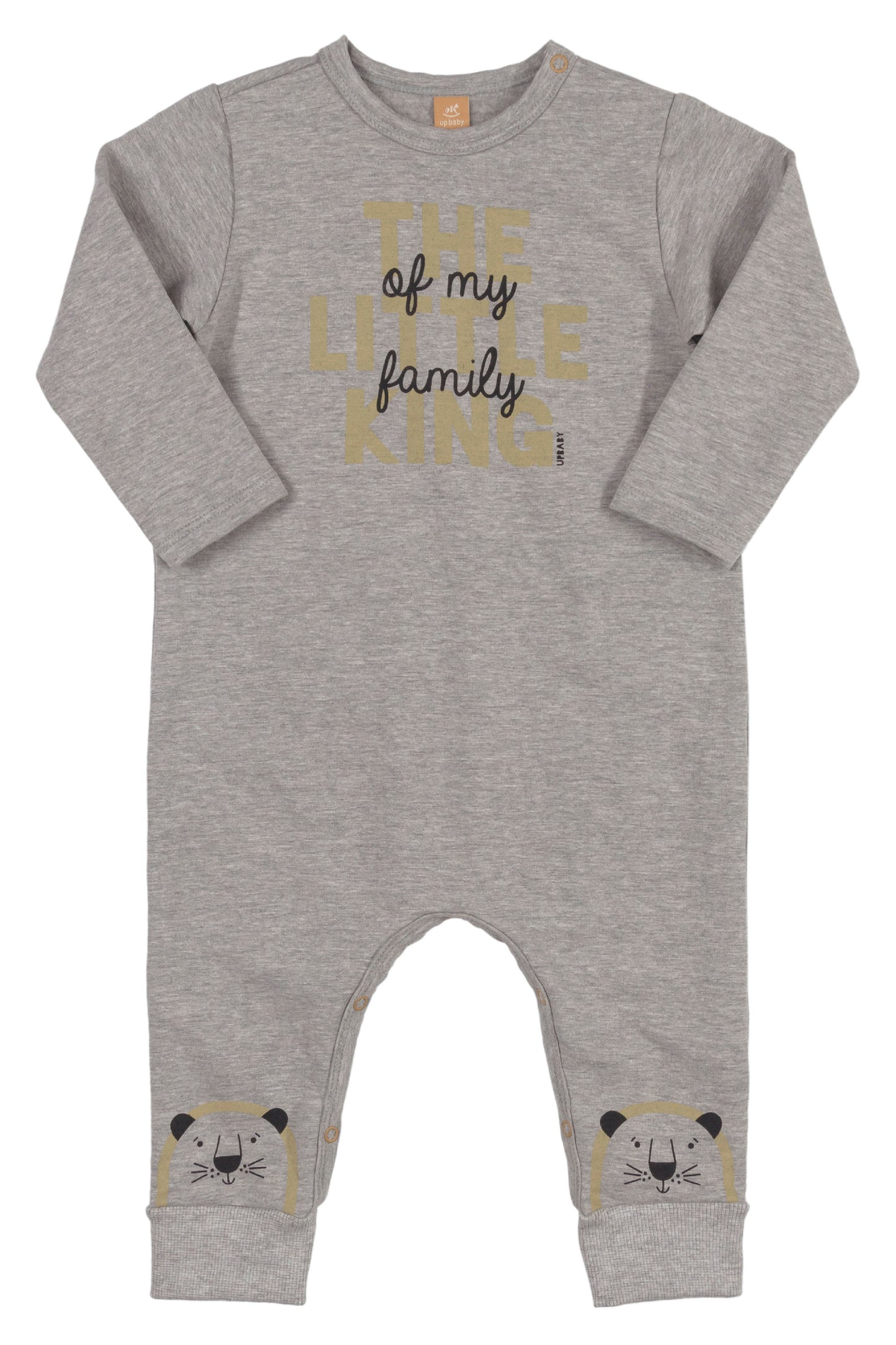 Little King of the Family Jumpsuit in Grey