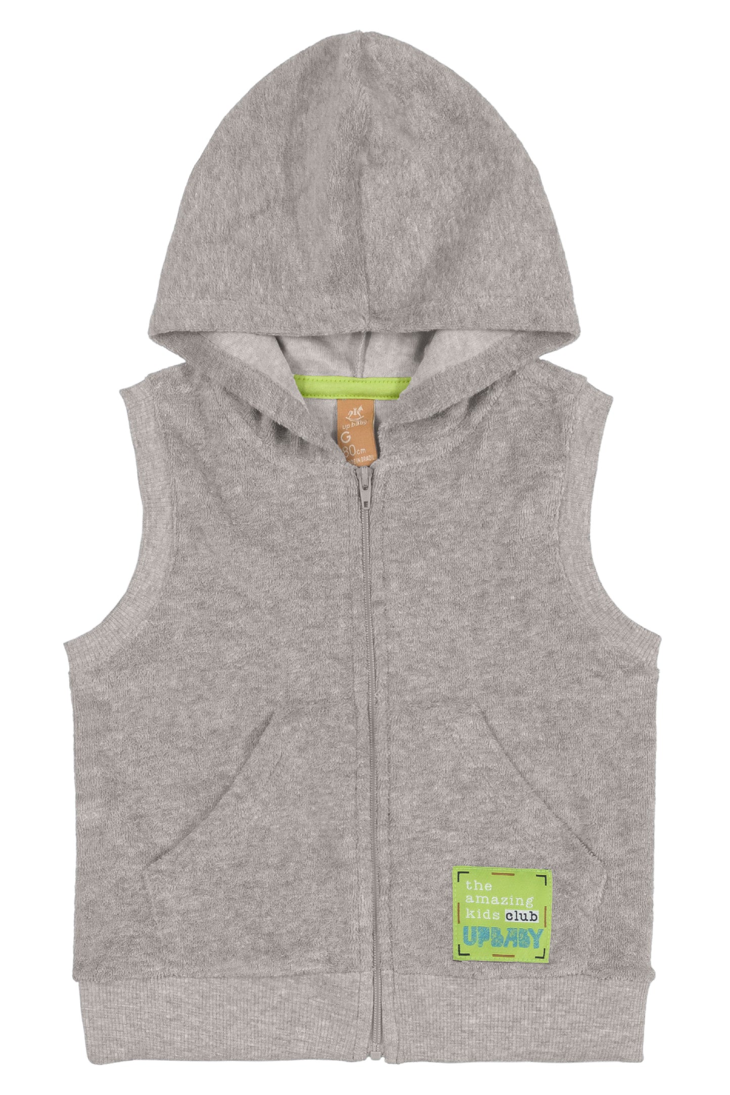 Transport Bodysuit, Sweatpants & Hooded Vest in Grey
