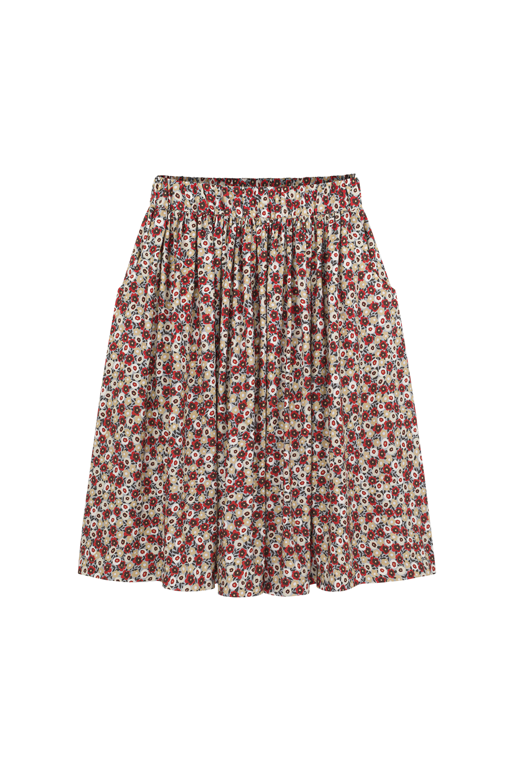 Heart Sweatshirt & Floral Skirt