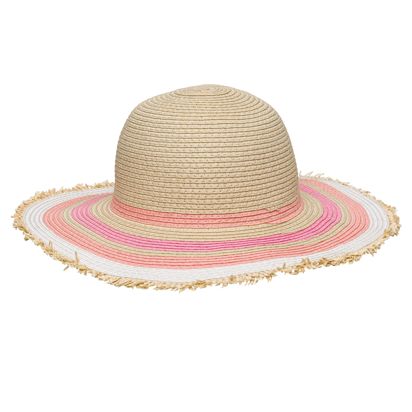 Peachy Striped Sun Hat