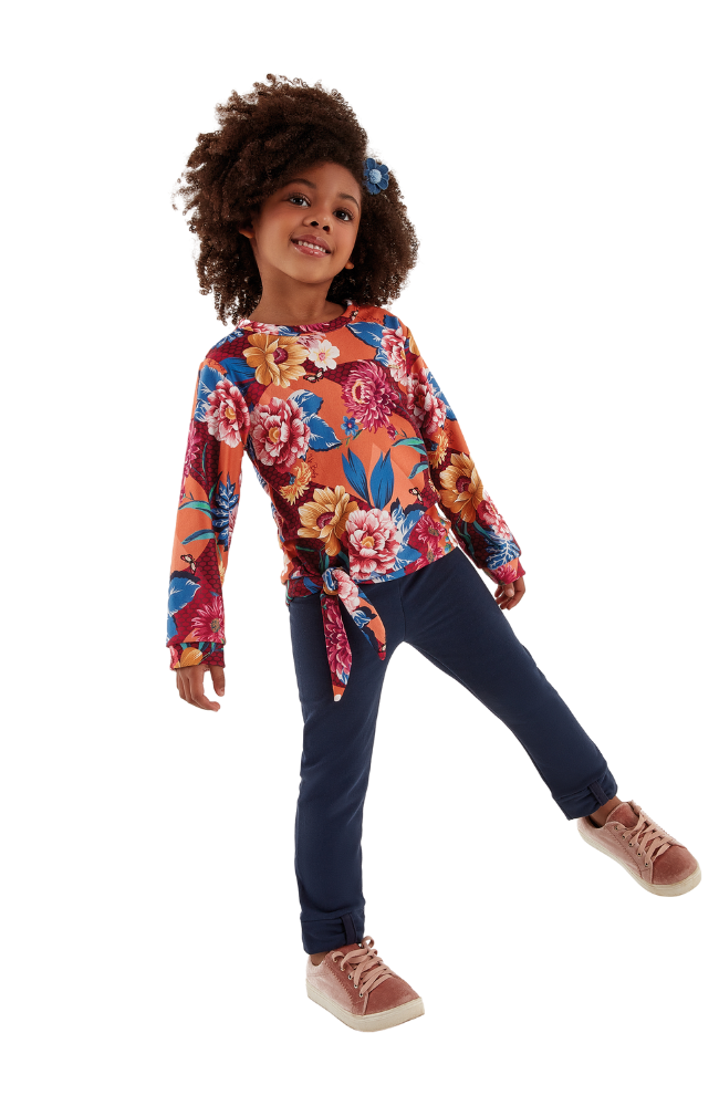 Floral Tie Top & Leggings