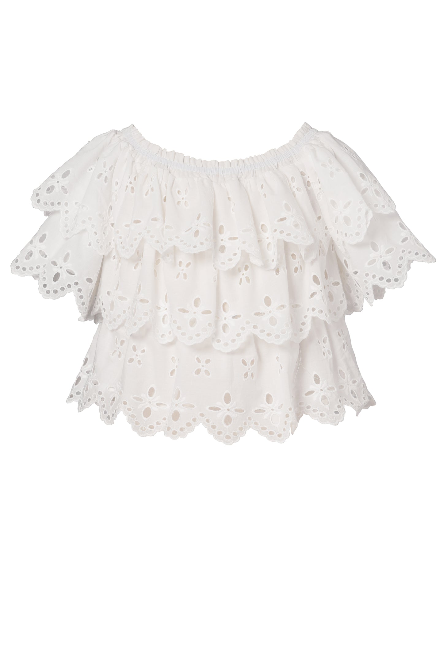 Eyelet Ruffle Tiered Top & Daisy Shorts