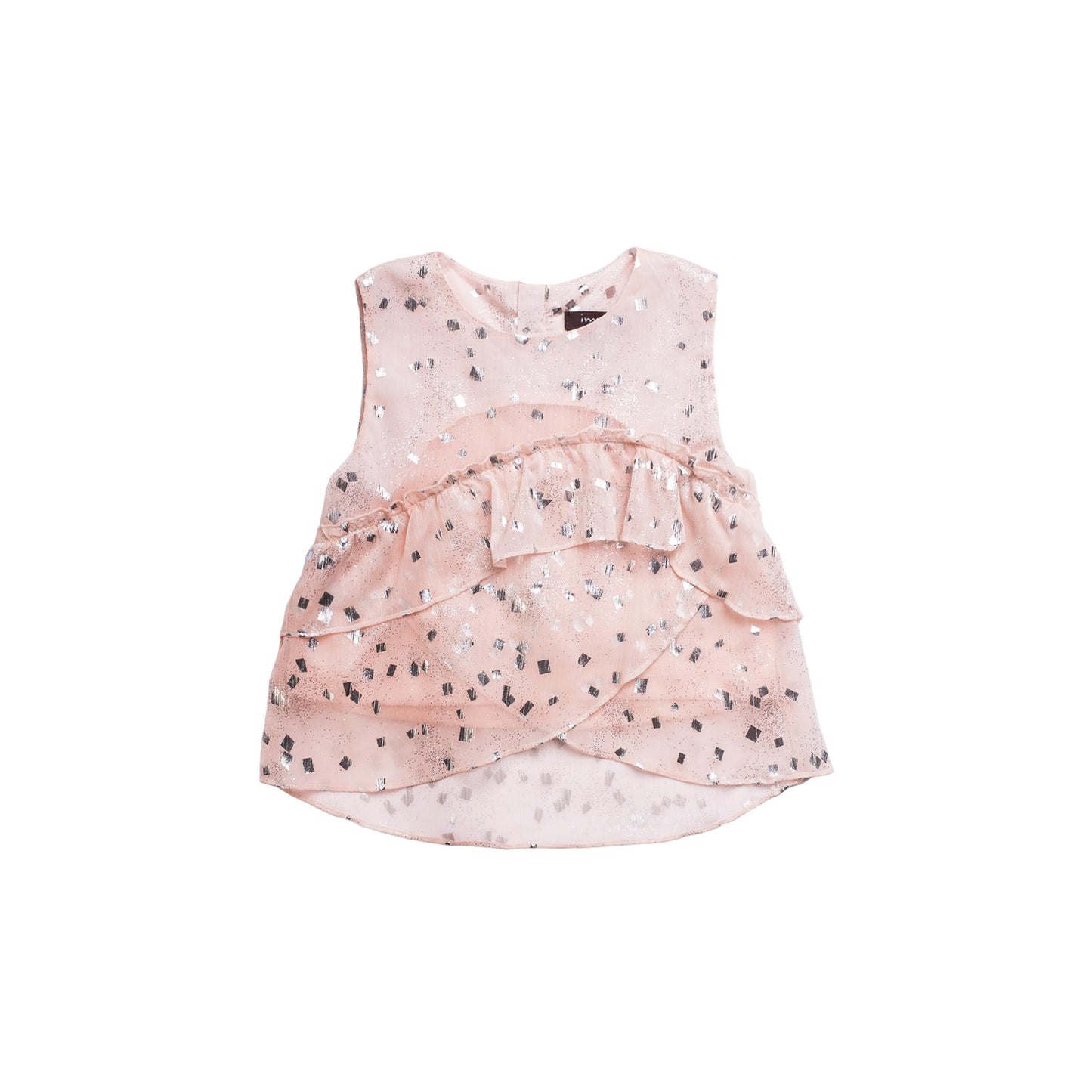 Astrid Moonstone Blouse & Metallic Shorts