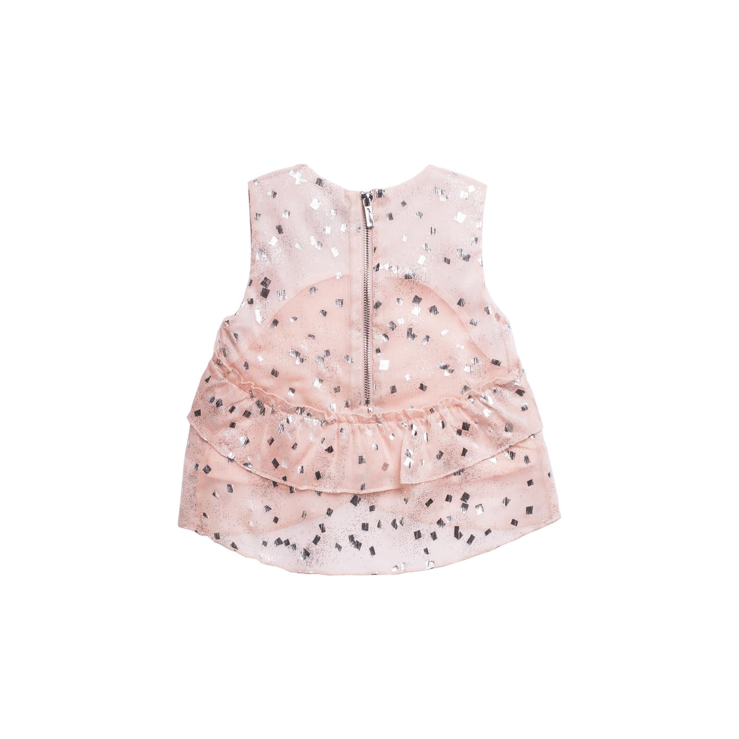 Astrid Moonstone Blouse & Metallic Shorts