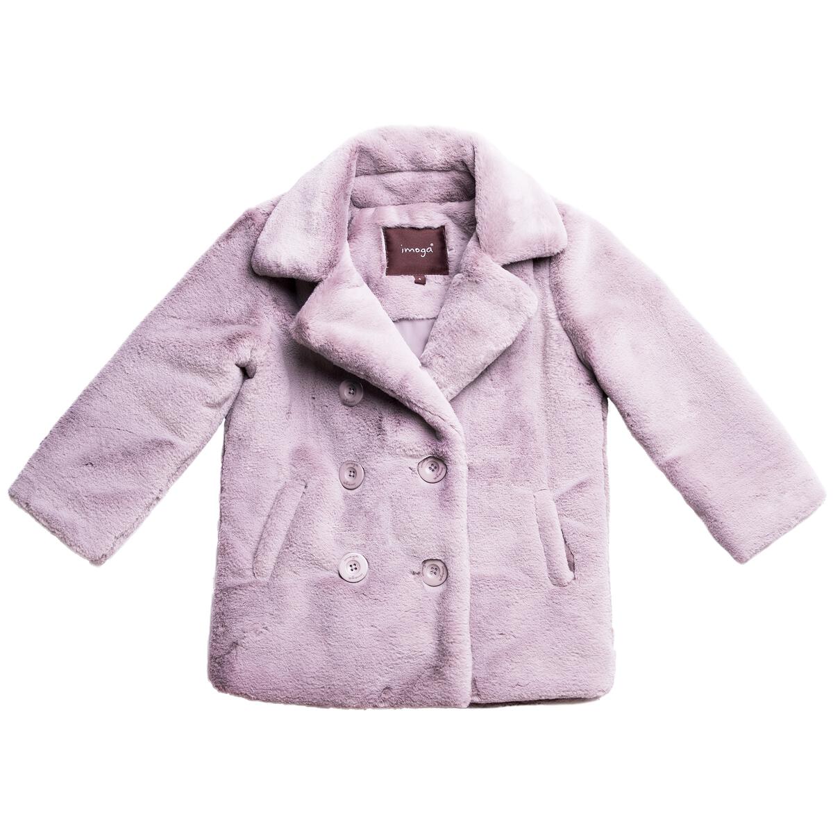 Elinor Faux Fur Coat in Dove