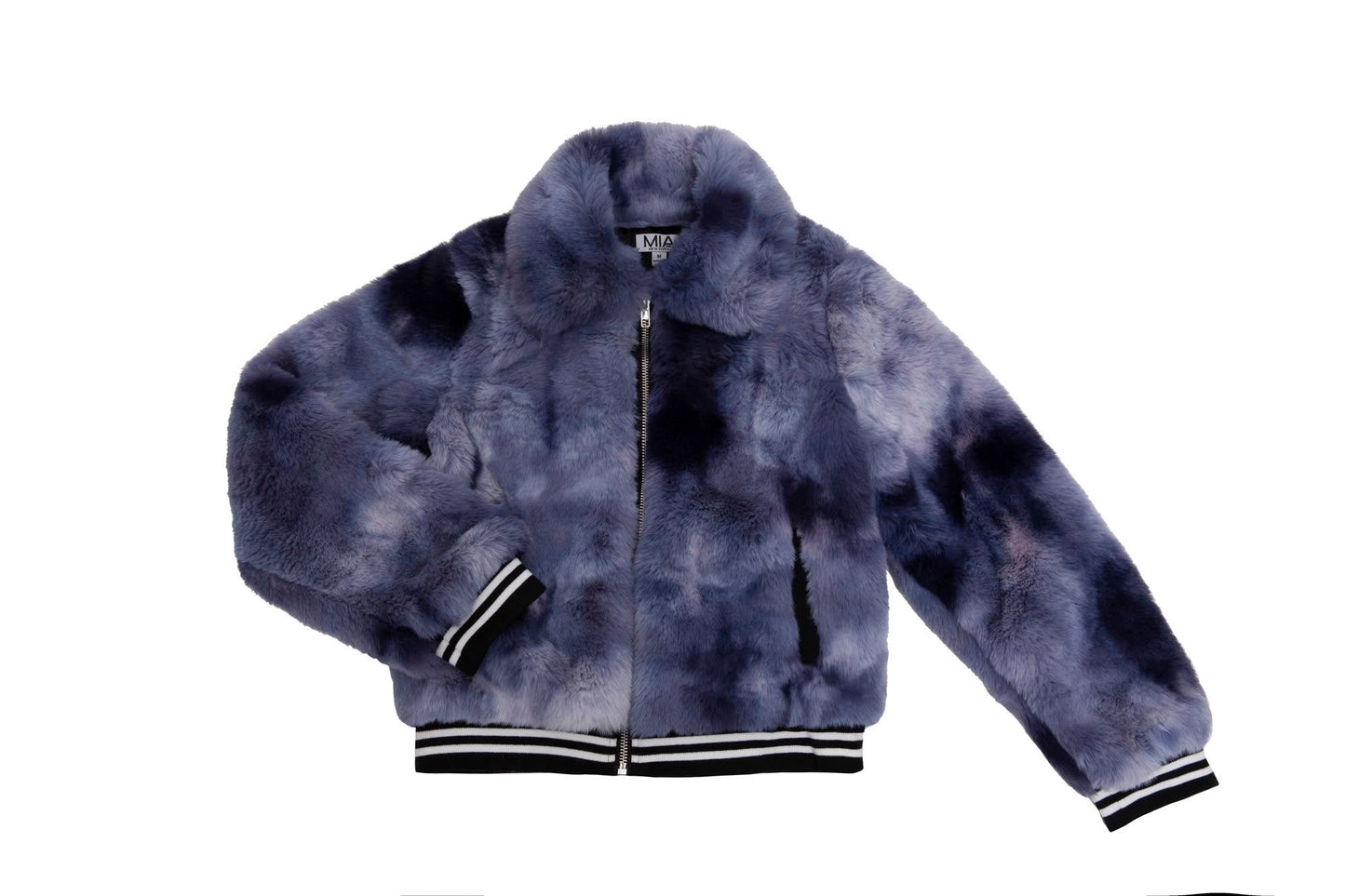 Tie Dye Faux Fur Jacket