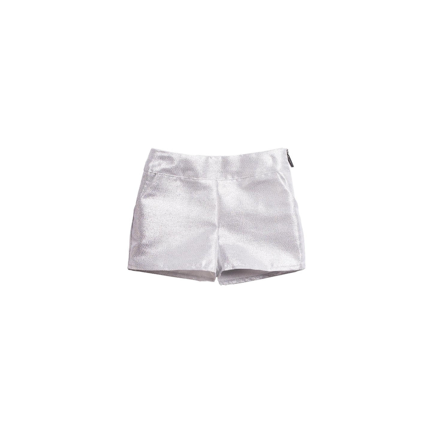 Astrid Moonstone Blouse & Metallic Shorts