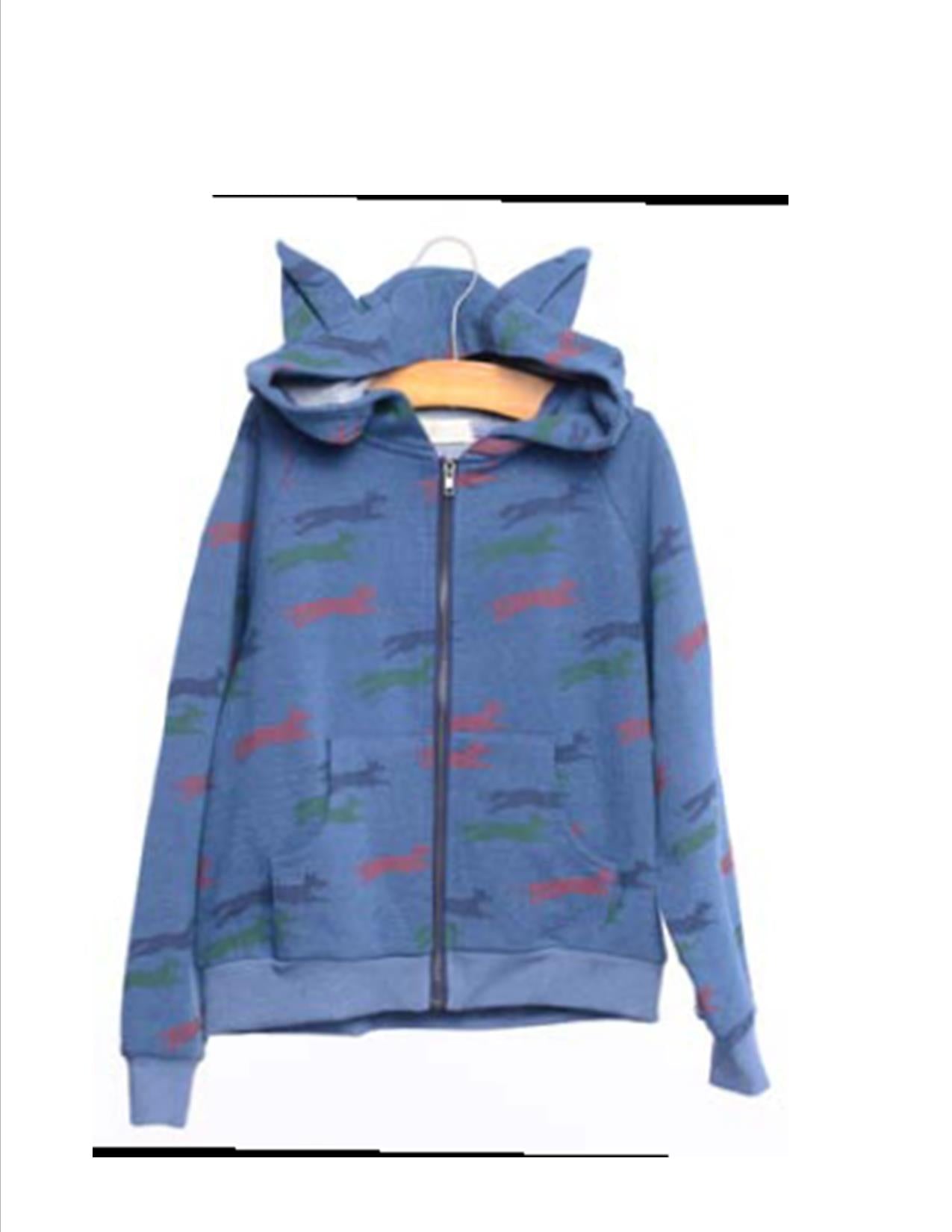 Isa Plaid Dress with Fox Ear Sweater