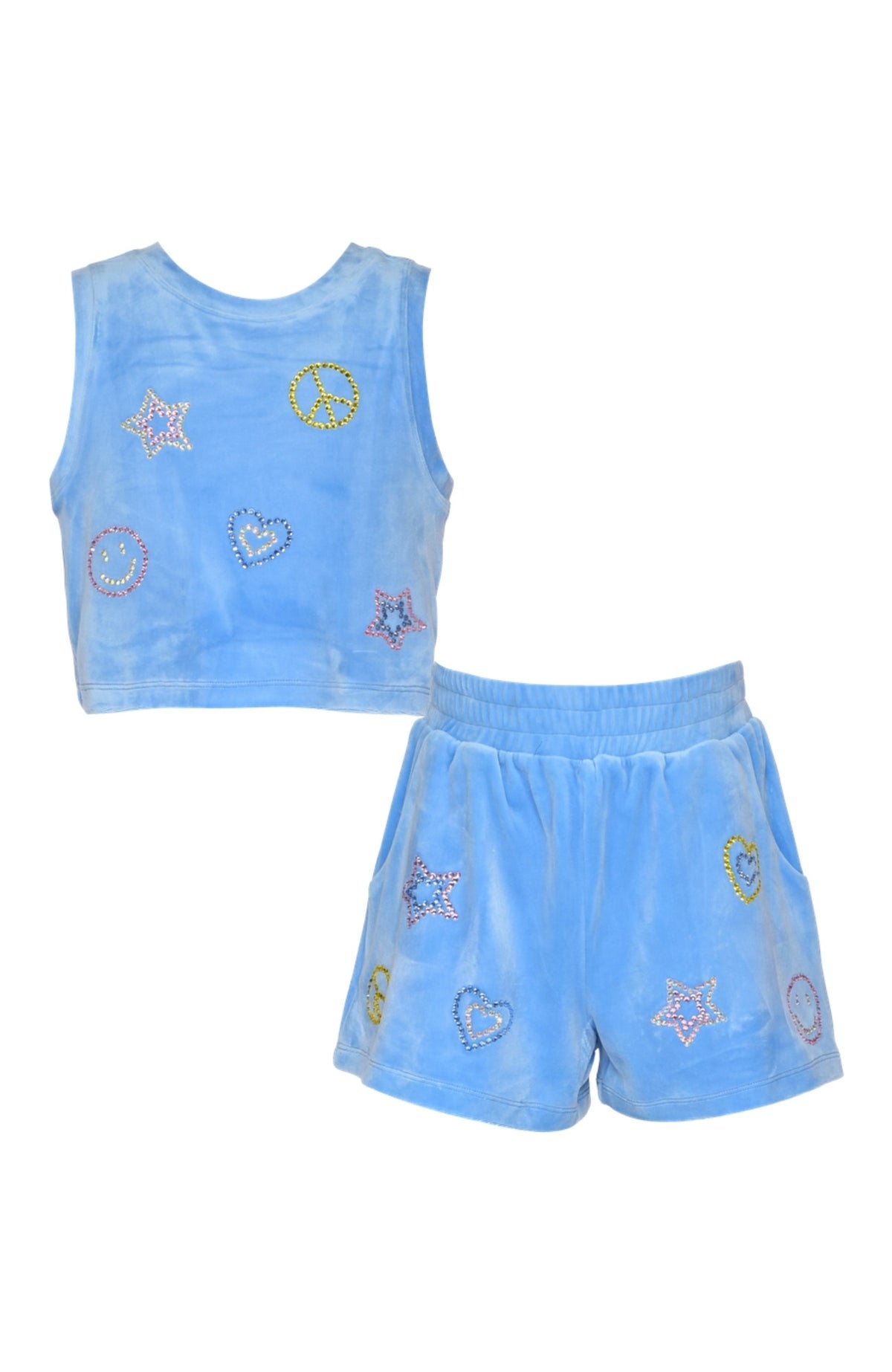Velour Rhinestone Set