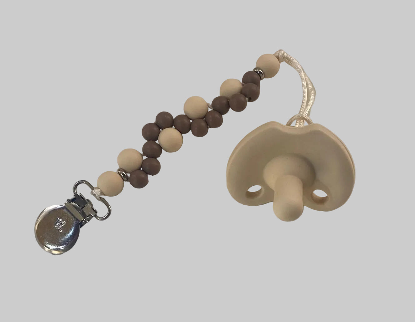 Piper Pacifier Clip & Silicone Round Soother